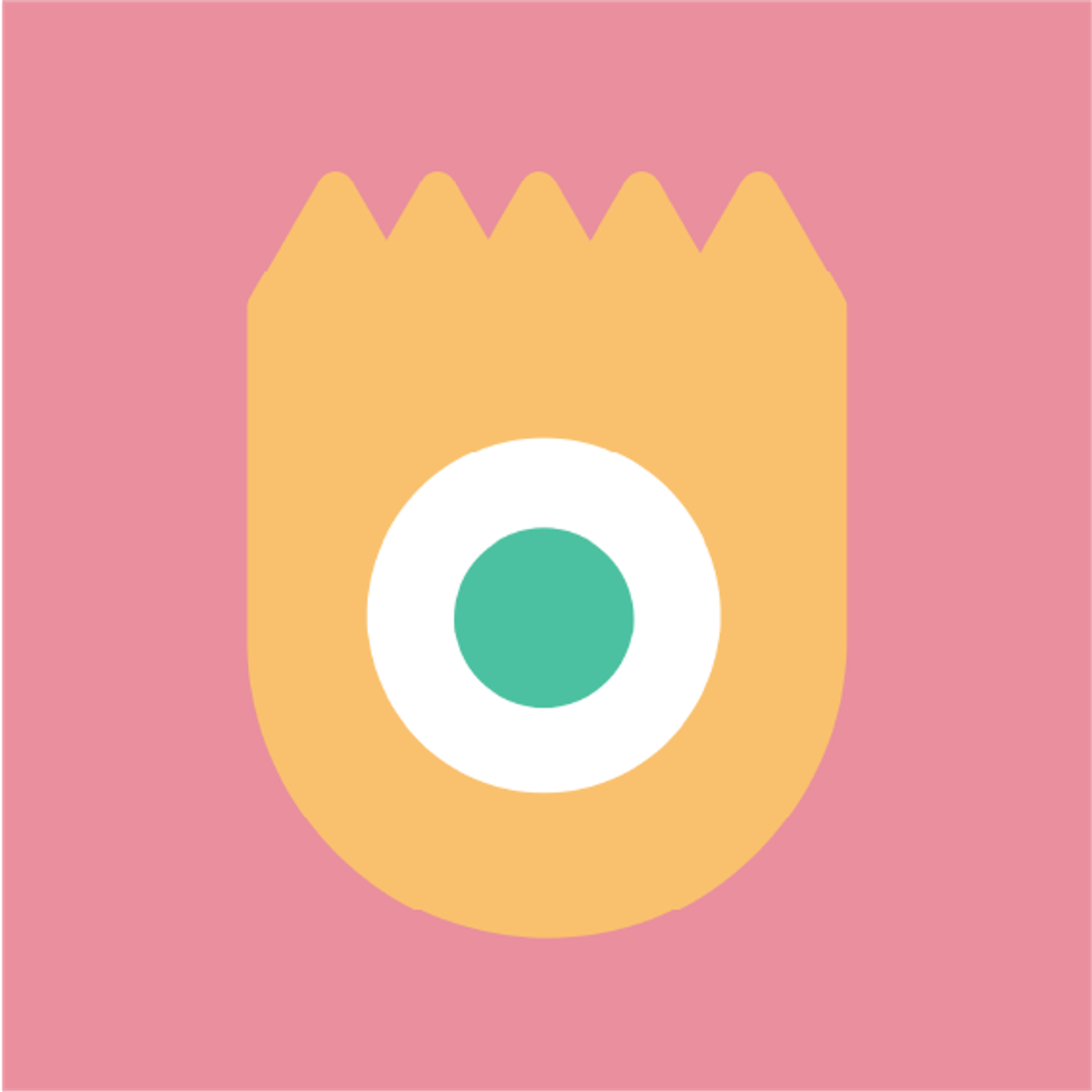Ghost and Turnip par Pauline Dellapera — motif de carreau de ciment