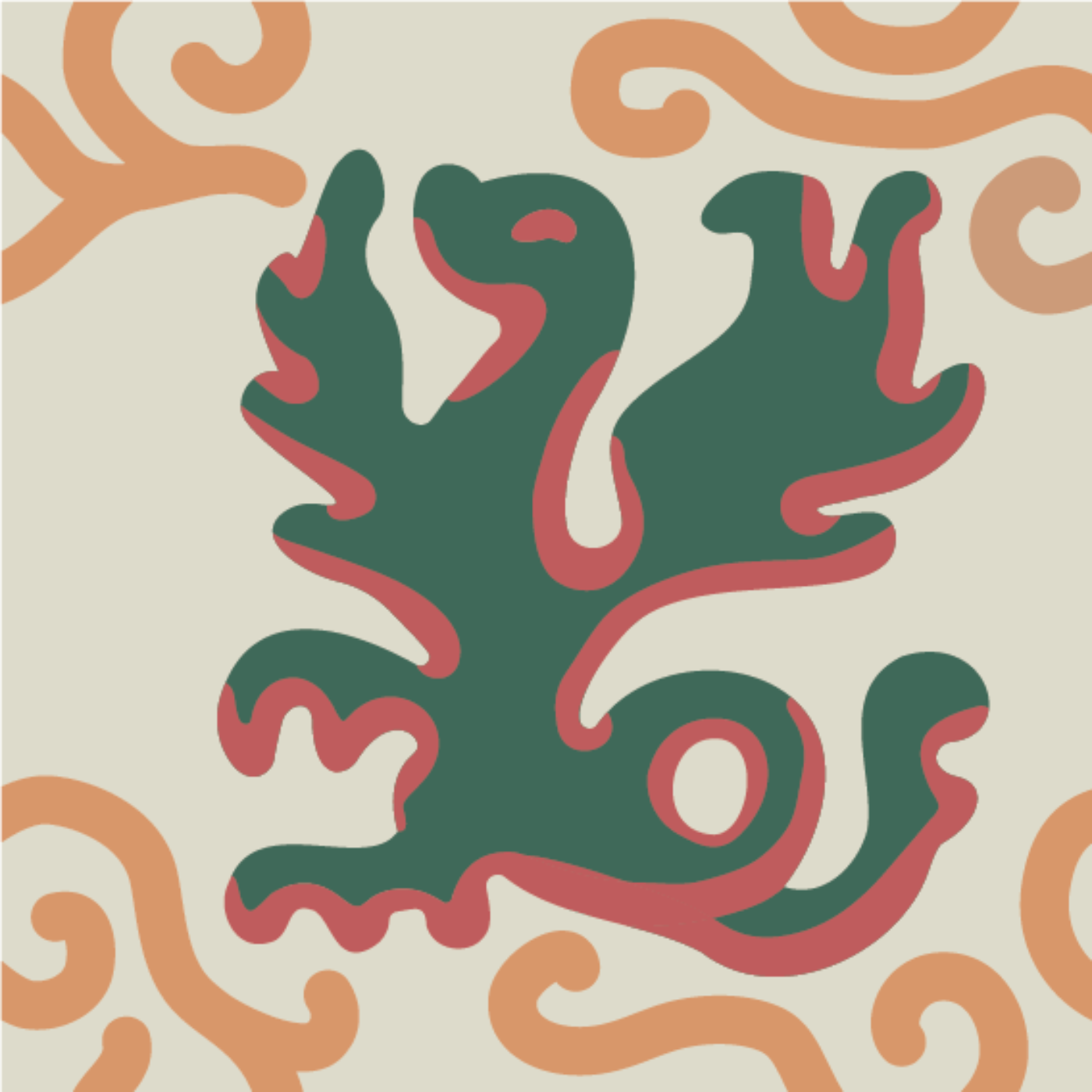 Le Souffle de Bayeux par Audrey et Clément Studio D'Or & d'Azur — motif de carreau de ciment