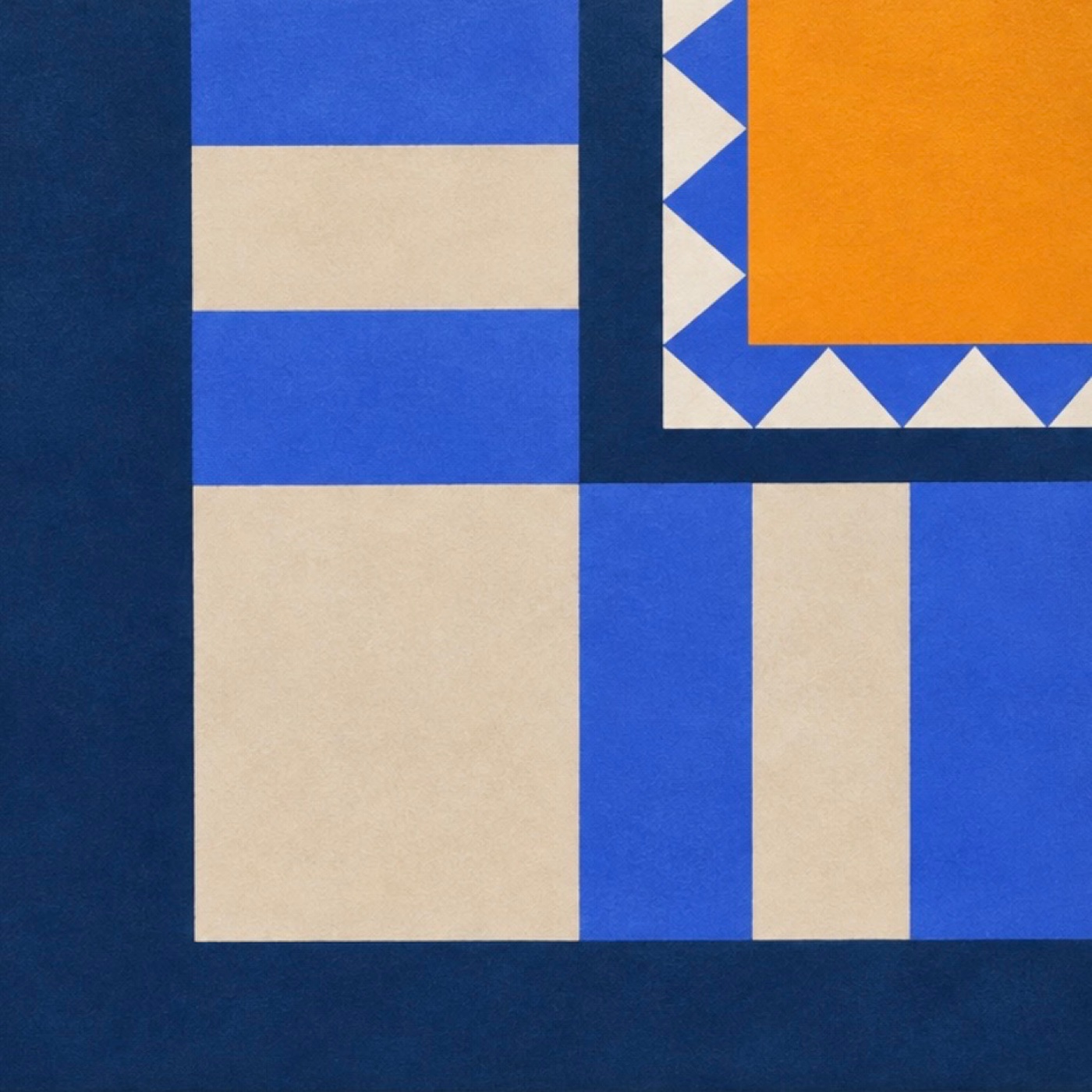 Bleu solaire par Cecile Despagne Kim — motif de carreau de ciment