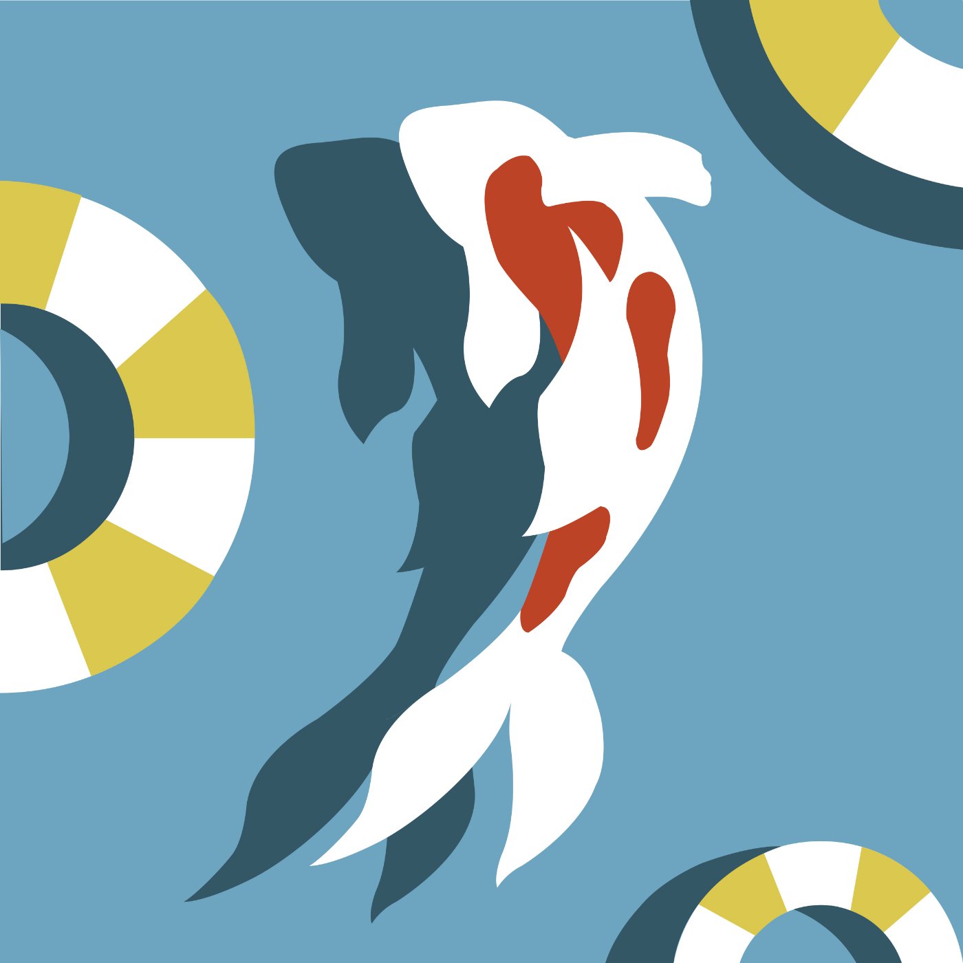 "CARPE JOI" par Lucie Feuillerat — motif de carreau de ciment