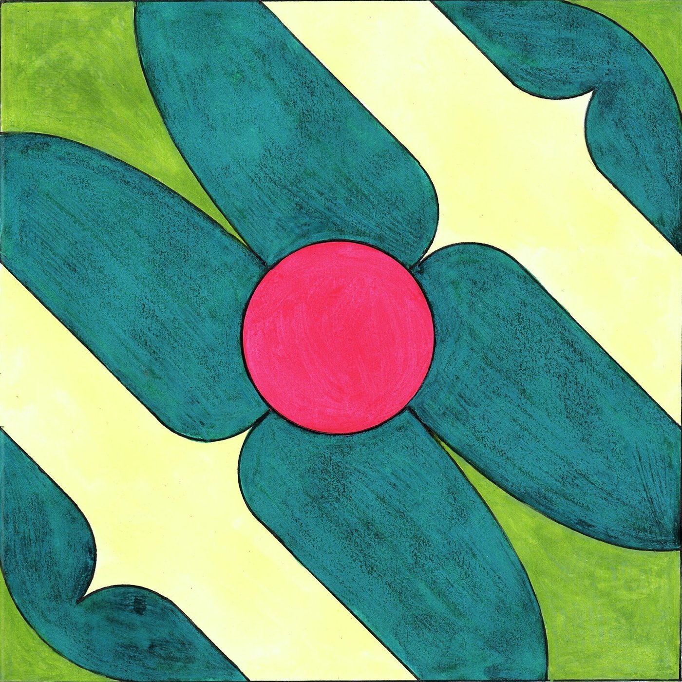 Pulsation par Melany Fay — motif de carreau de ciment