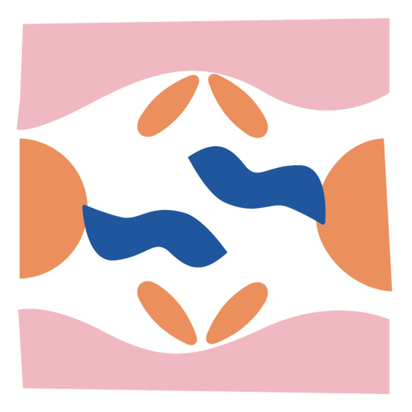 Bleu comme l’orange par Laure Breant — motif de carreau de ciment