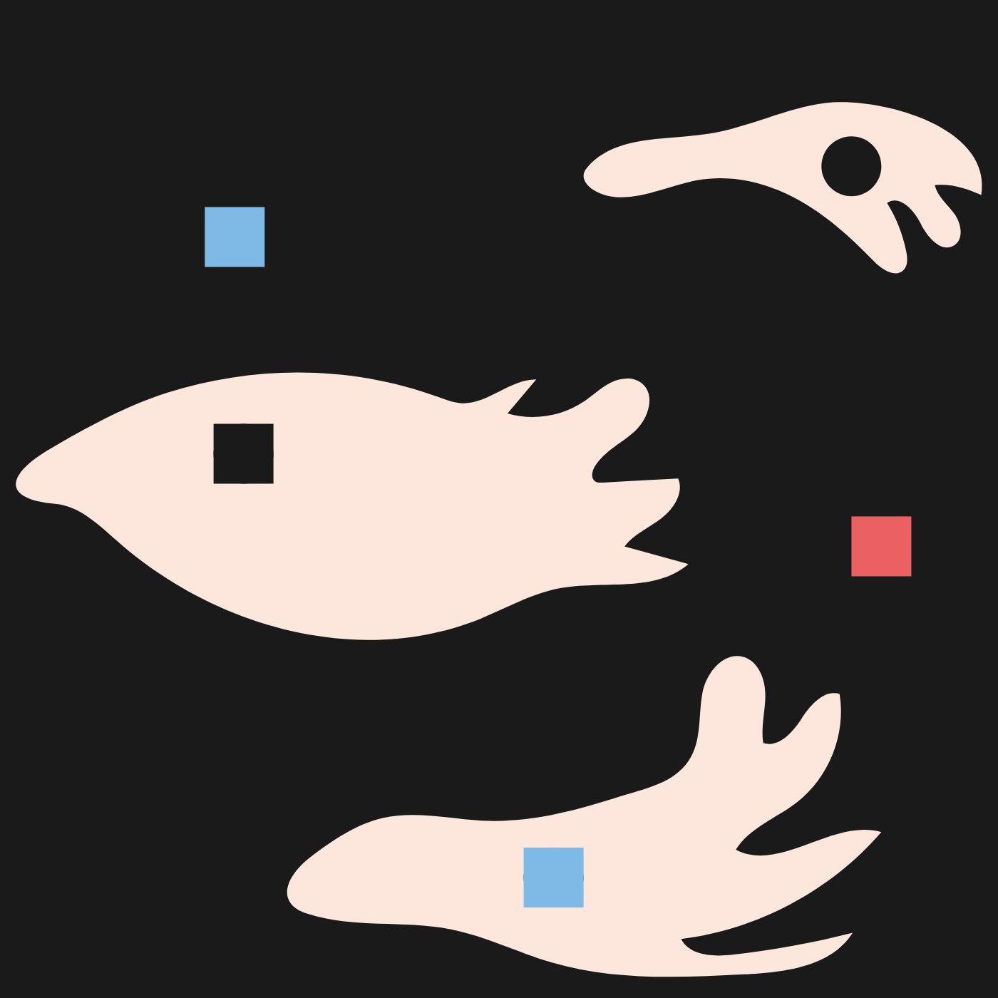 Pacman itsaskiak par Esti Ibarra — motif de carreau de ciment