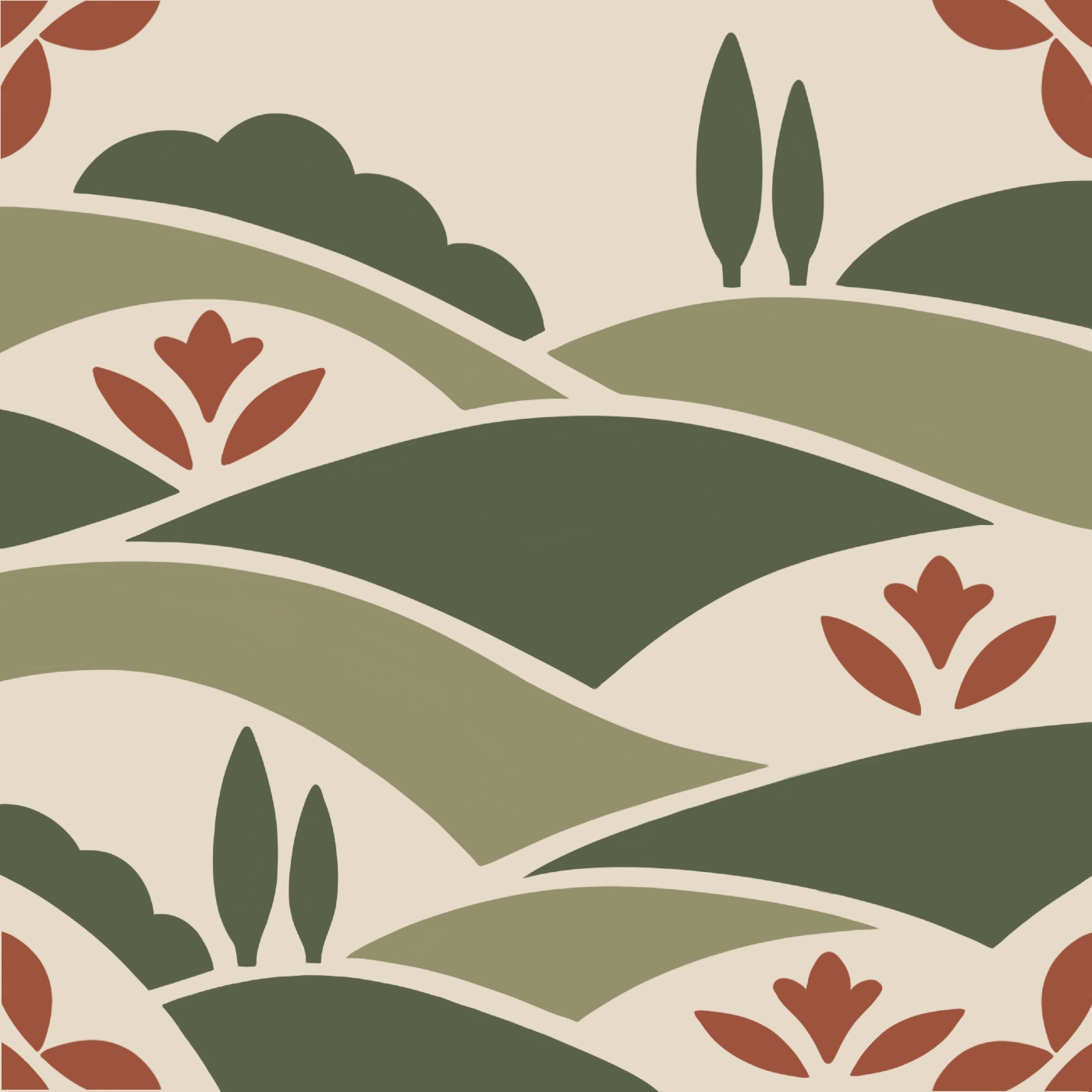 Bocage par Adèle Chapelain — motif de carreau de ciment