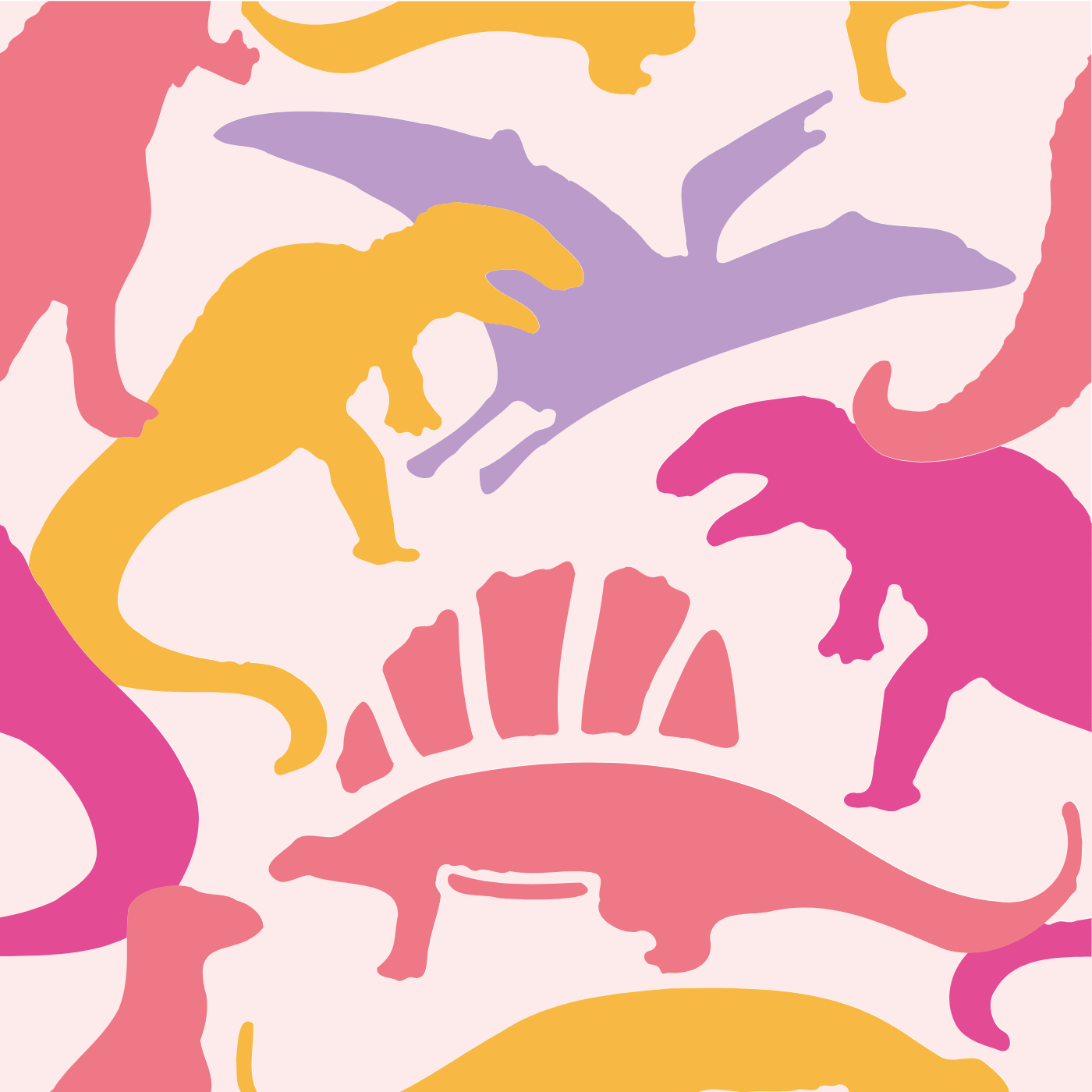 dino pochoir par camille delprat — motif de carreau de ciment