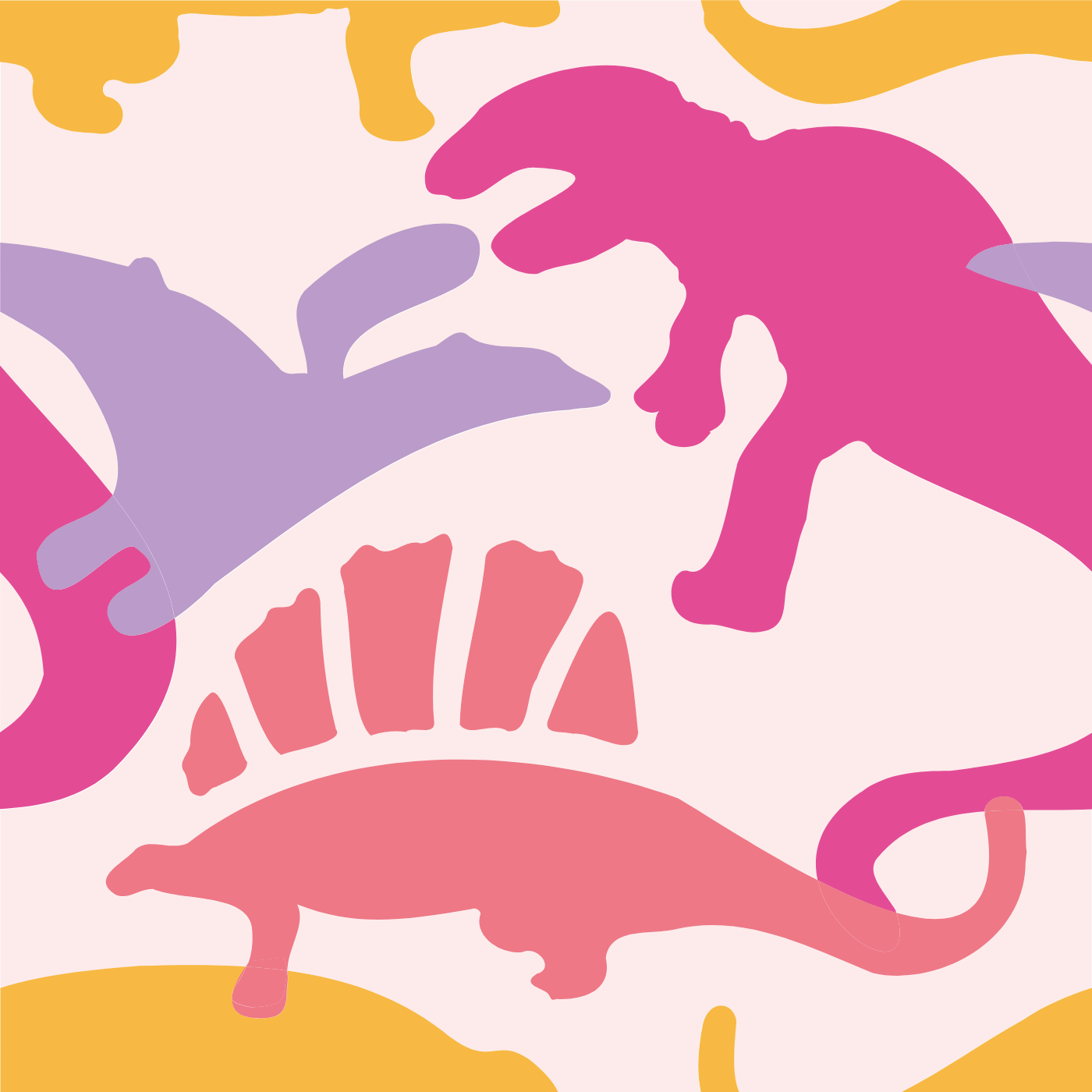 dino pochoir par camille delprat — motif de carreau de ciment