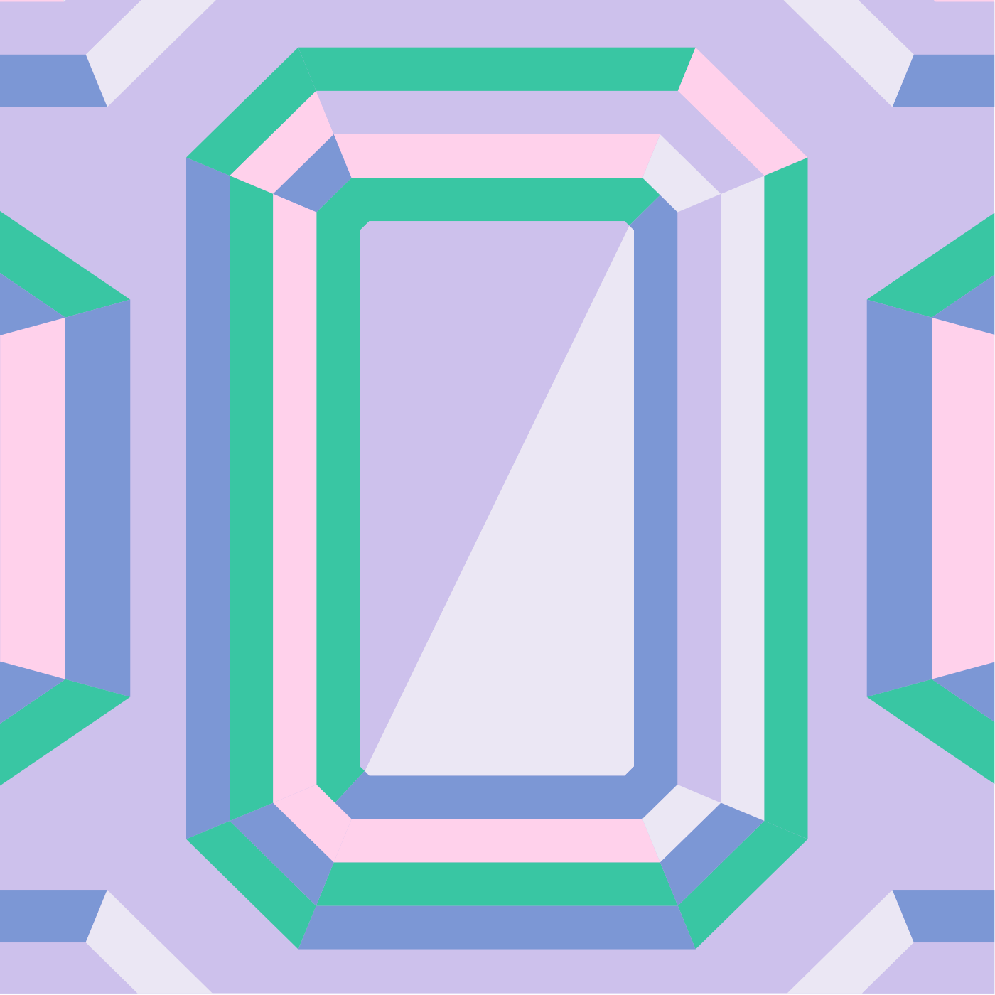 Éclats de diamant par Carole GALOPIN — motif de carreau de ciment