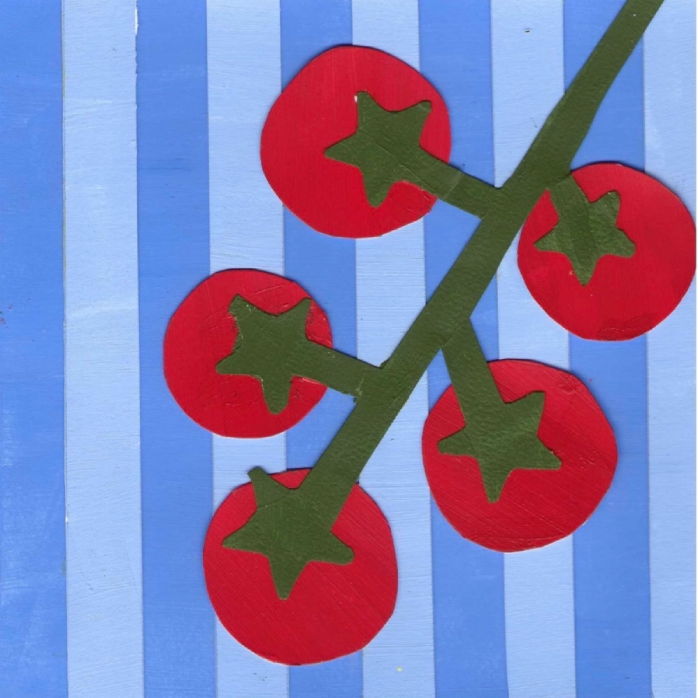 Rouge d'été par Inès Ksouri — motif de carreau de ciment