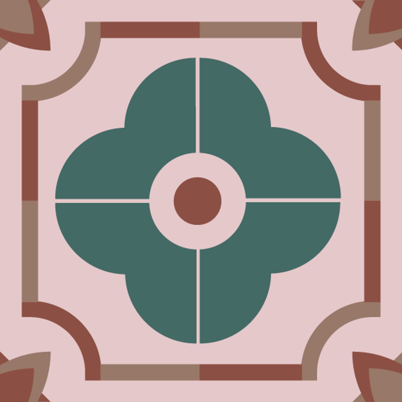 Harmonie par Pauline BODIN — motif de carreau de ciment