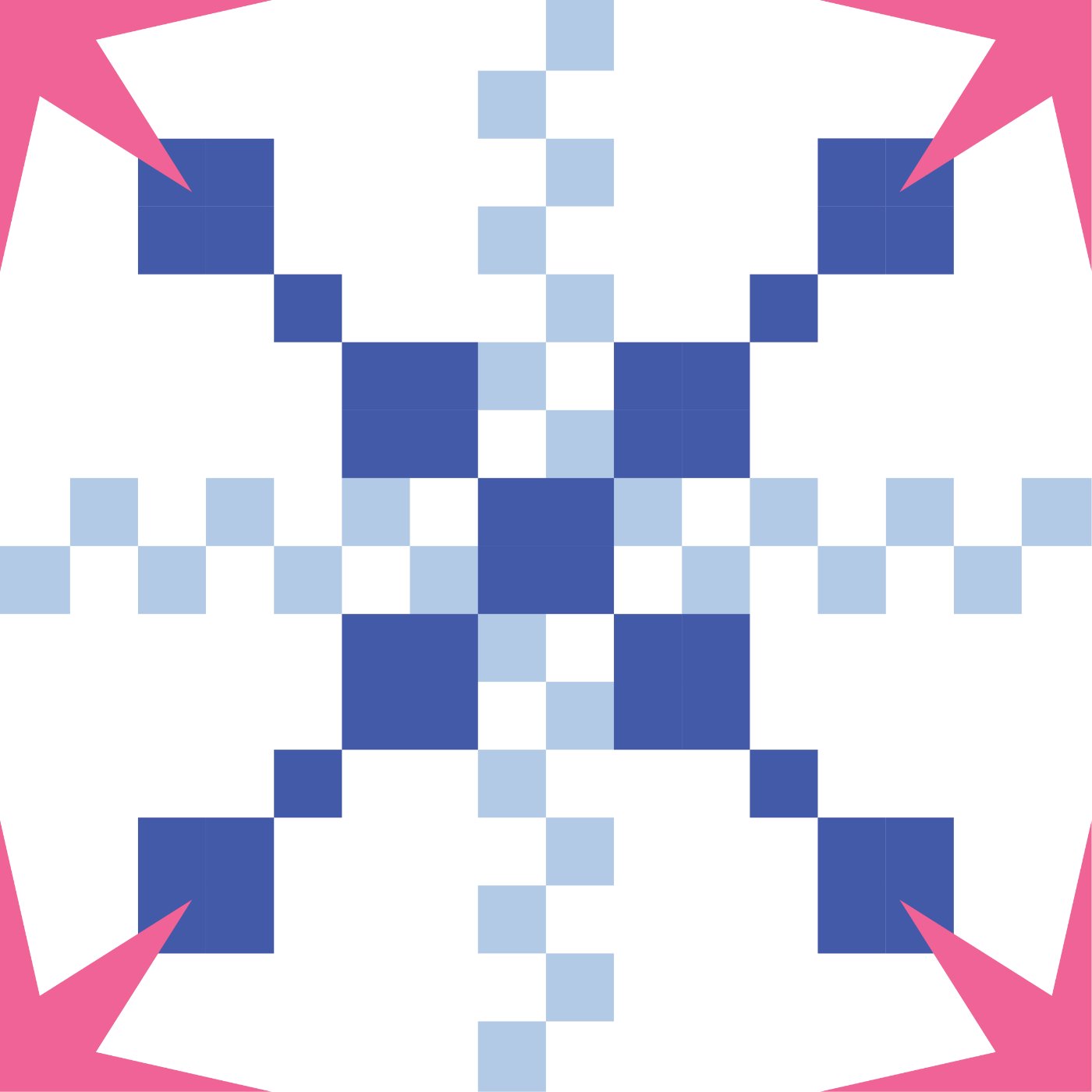 Starburst par Imogen White — motif de carreau de ciment