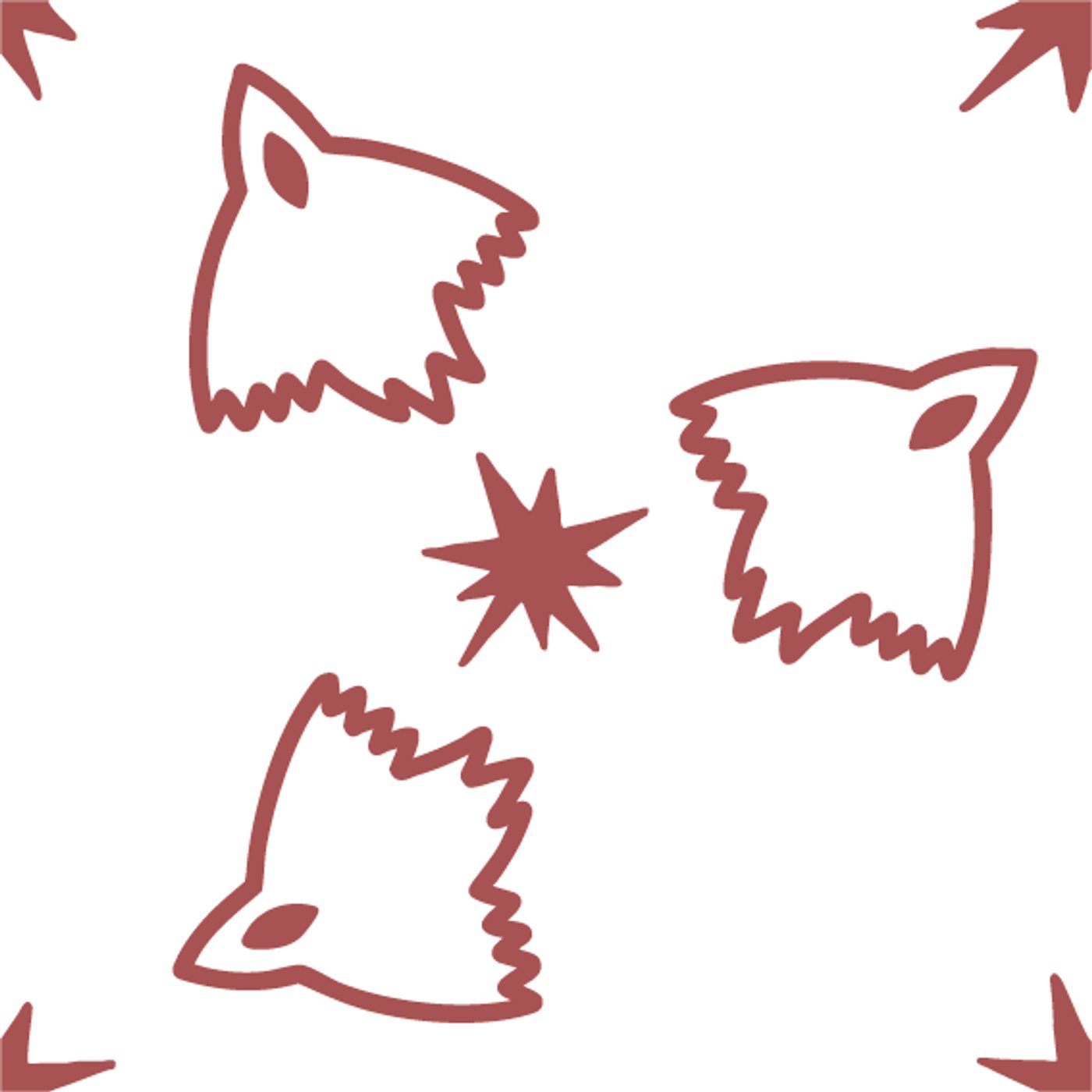 Zoizeaux par Les Ateliers Graphics / Louane CHAPON — motif de carreau de ciment