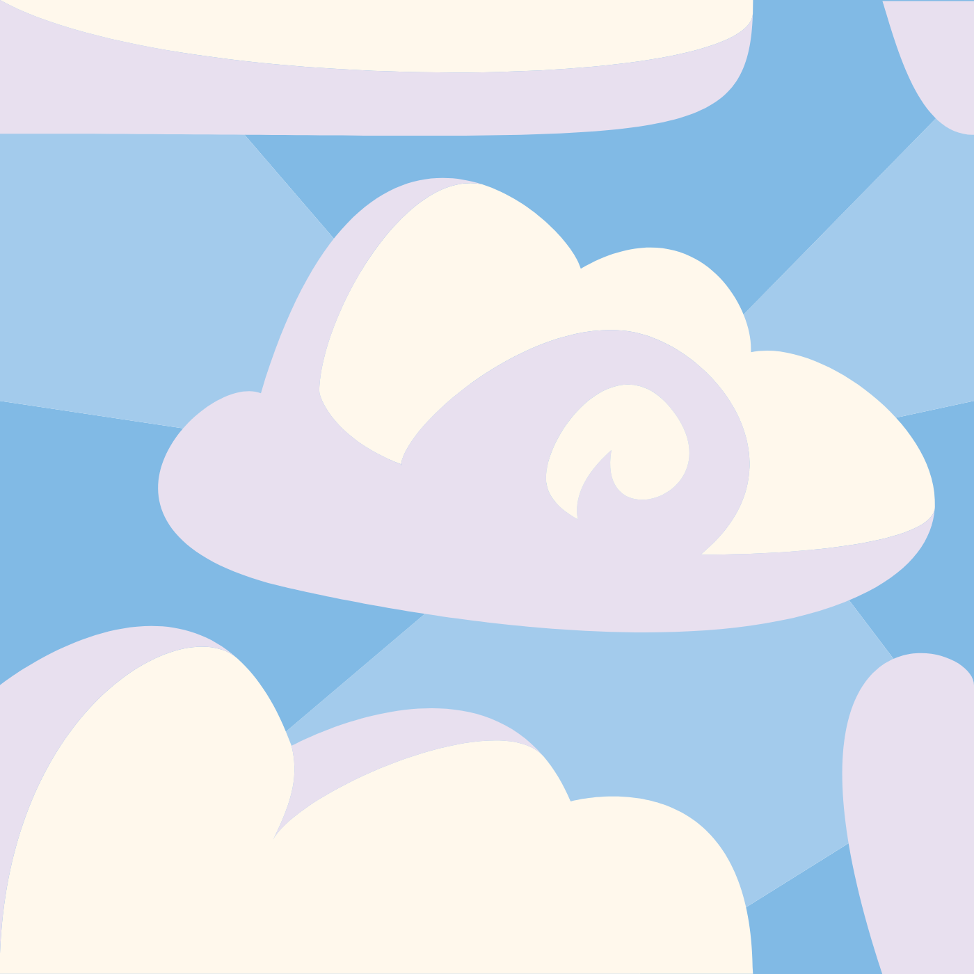 Parmi des nuages par Justyna Pasiewicz — motif de carreau de ciment