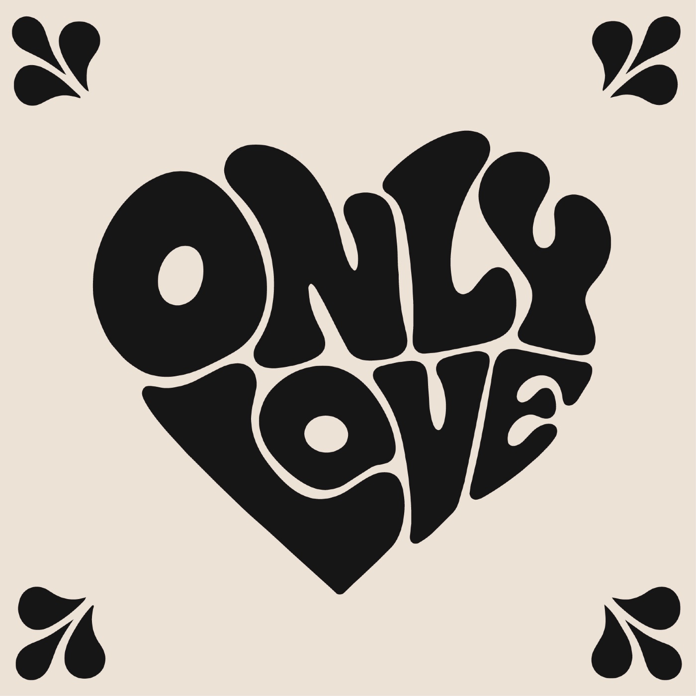 Only love par Astrid jourdan — motif de carreau de ciment