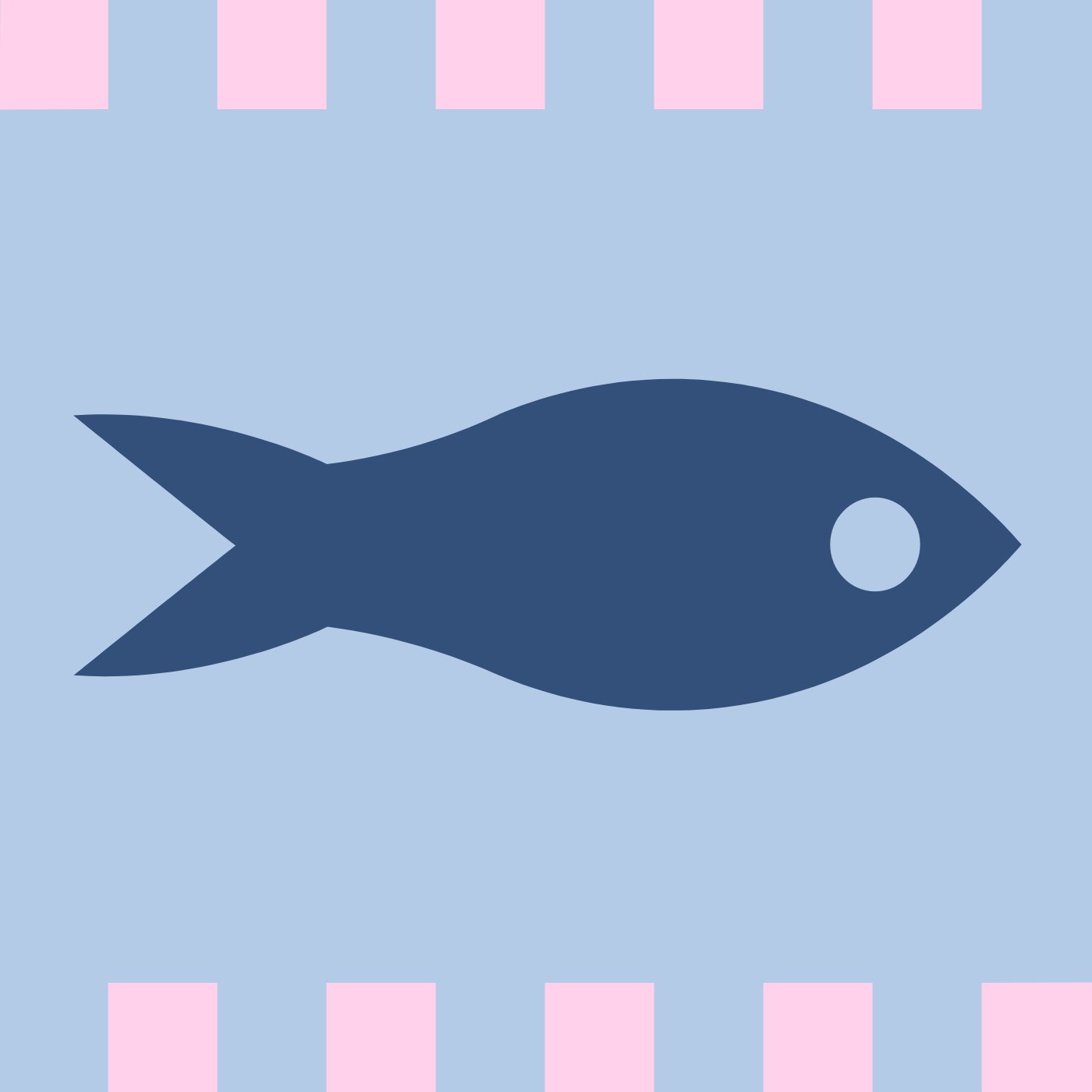 Fishtastic par Juliette LAURENÇON — motif de carreau de ciment