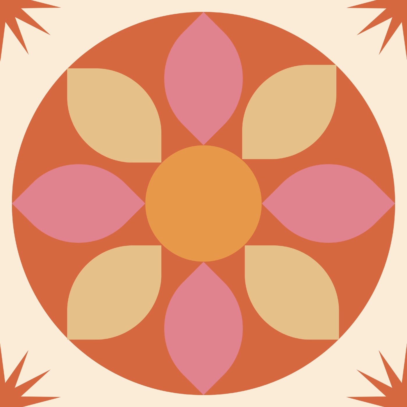 Golden Hour par Ninon Gimenez — motif de carreau de ciment