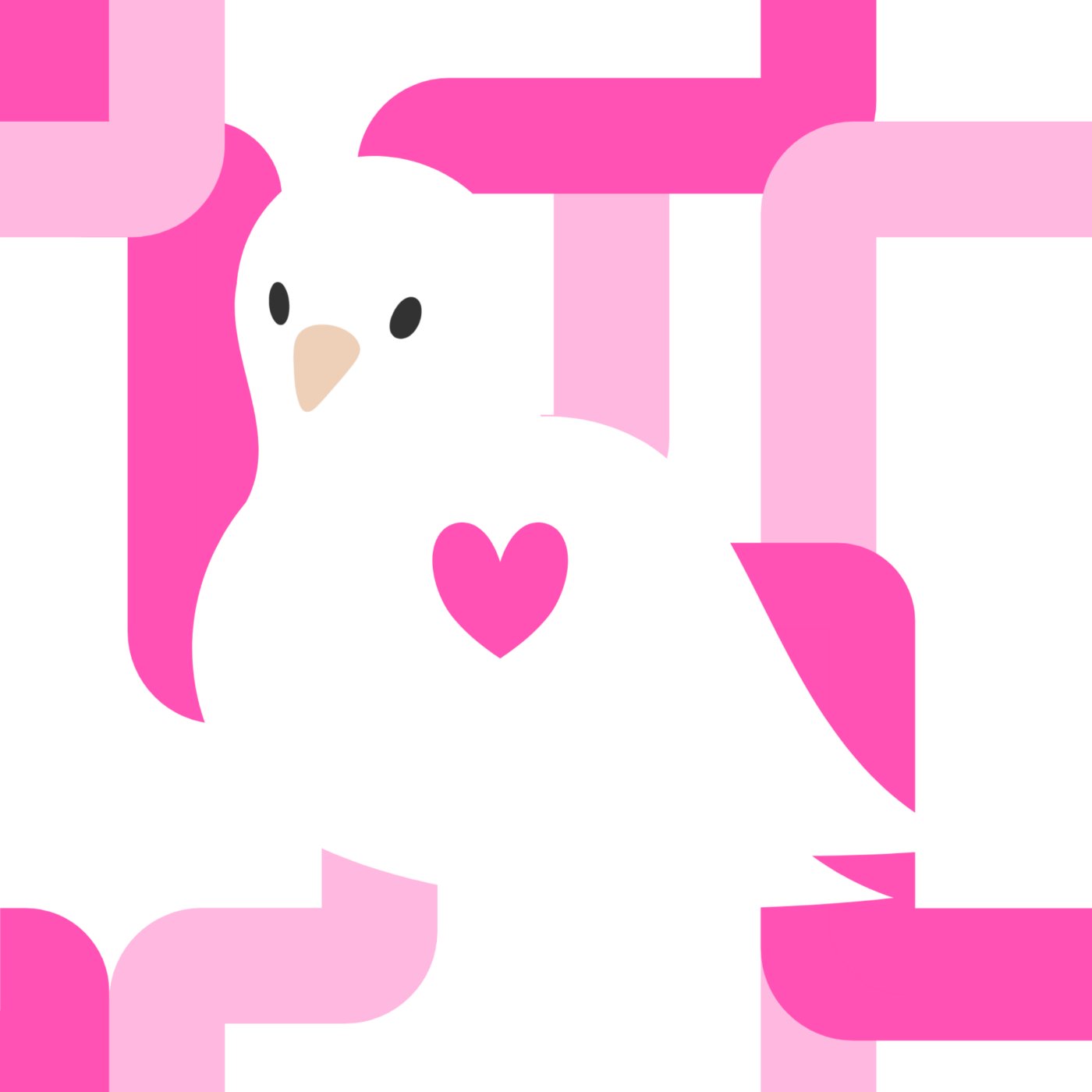 Oiseau de Vénus par Amélie TARDIVAT — motif de carreau de ciment