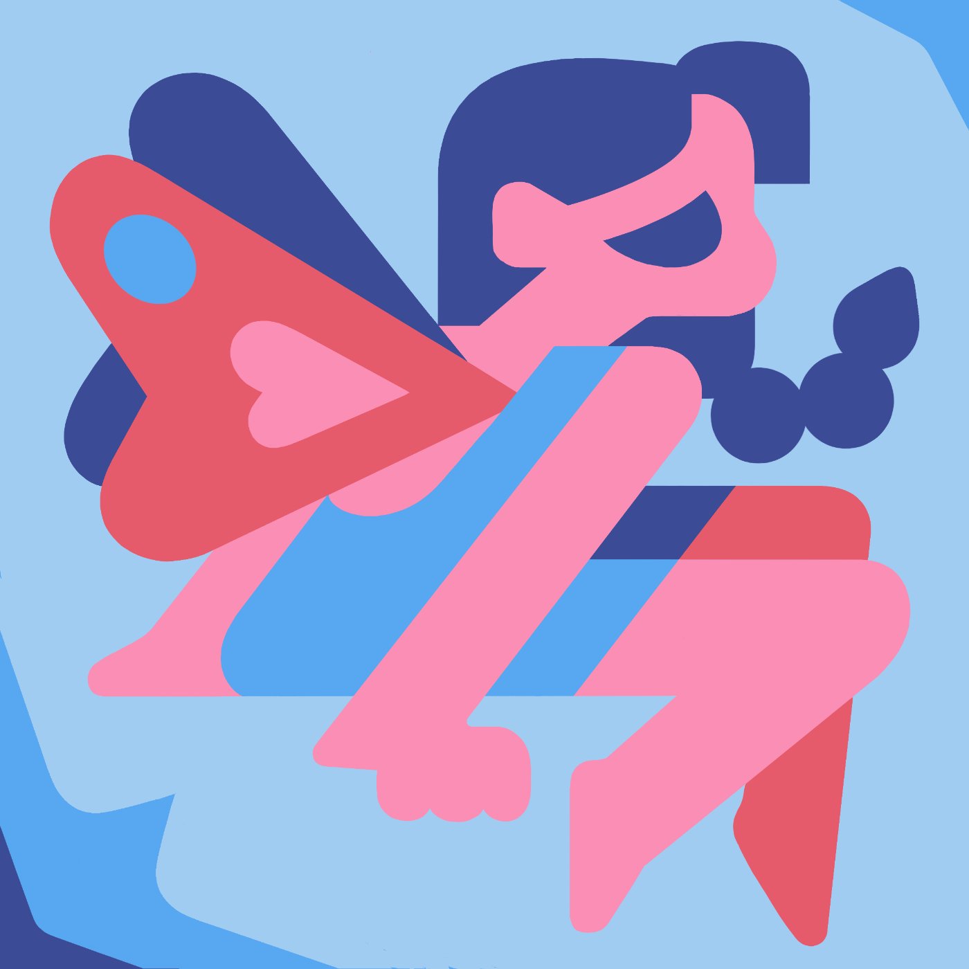 La Fée par jordane schultz — motif de carreau de ciment