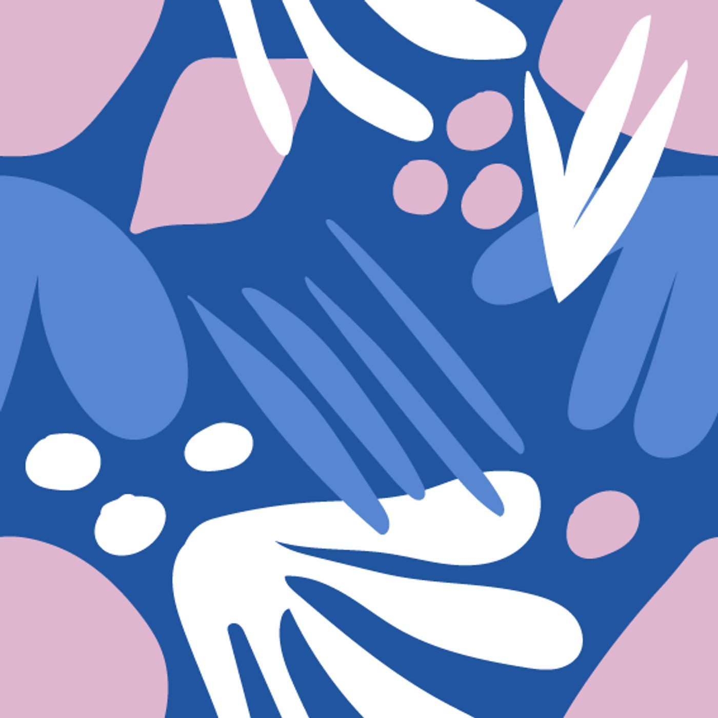 Cyano Flowers par LUMA — — motif de carreau de ciment