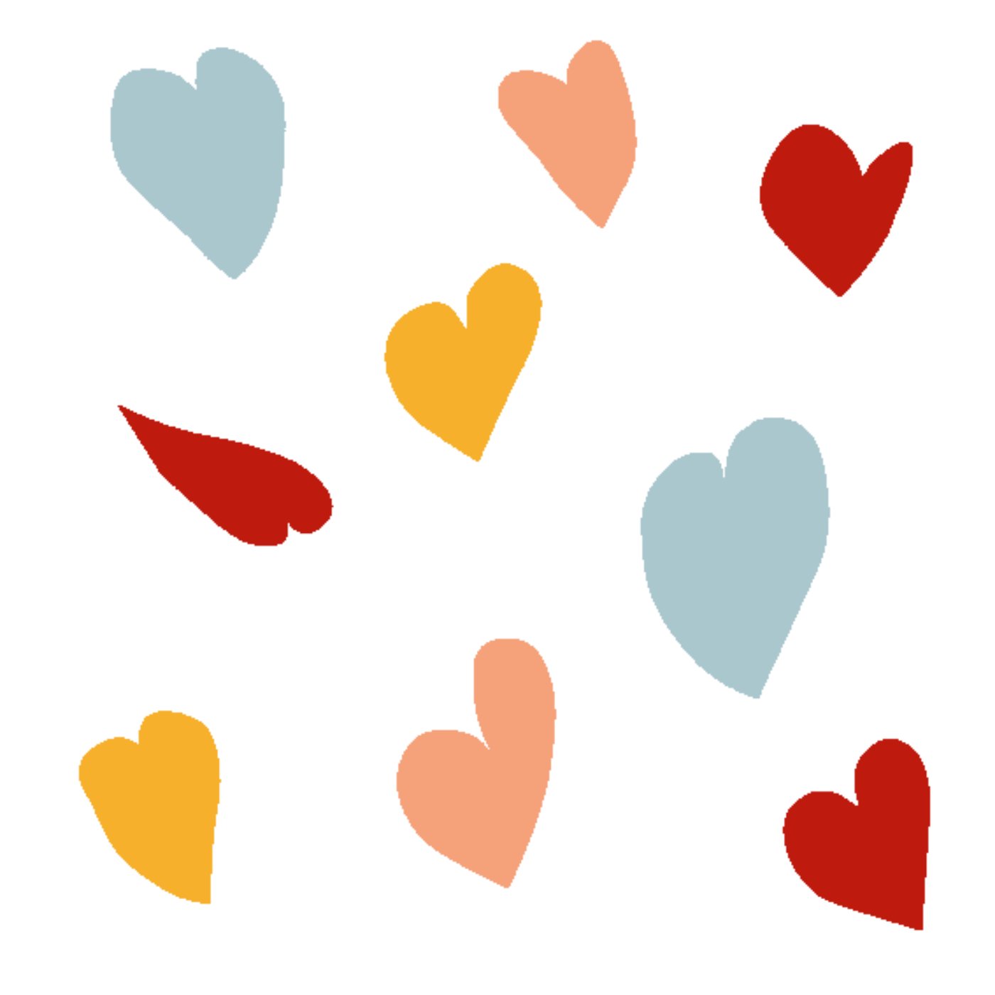 Coeur d'amour par Célestine Vernholles — motif de carreau de ciment