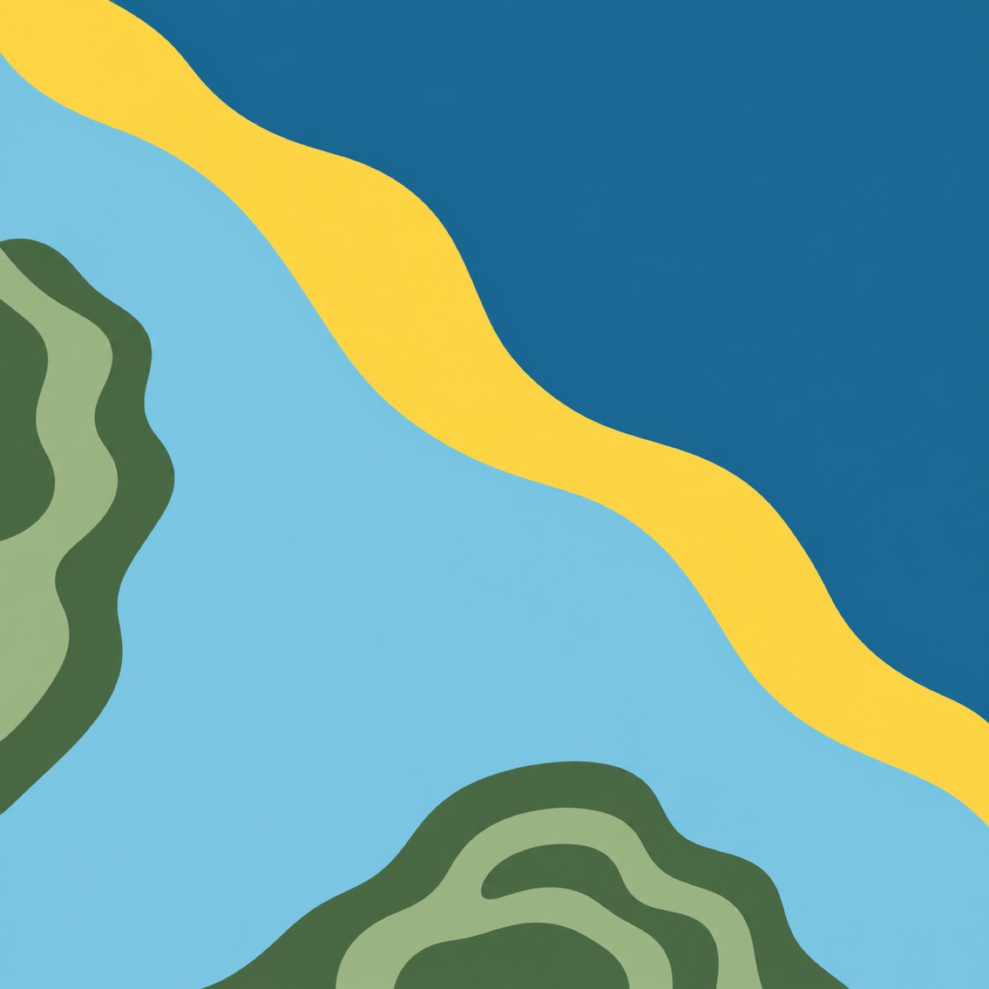 Montée des eaux par Cécile M — motif de carreau de ciment