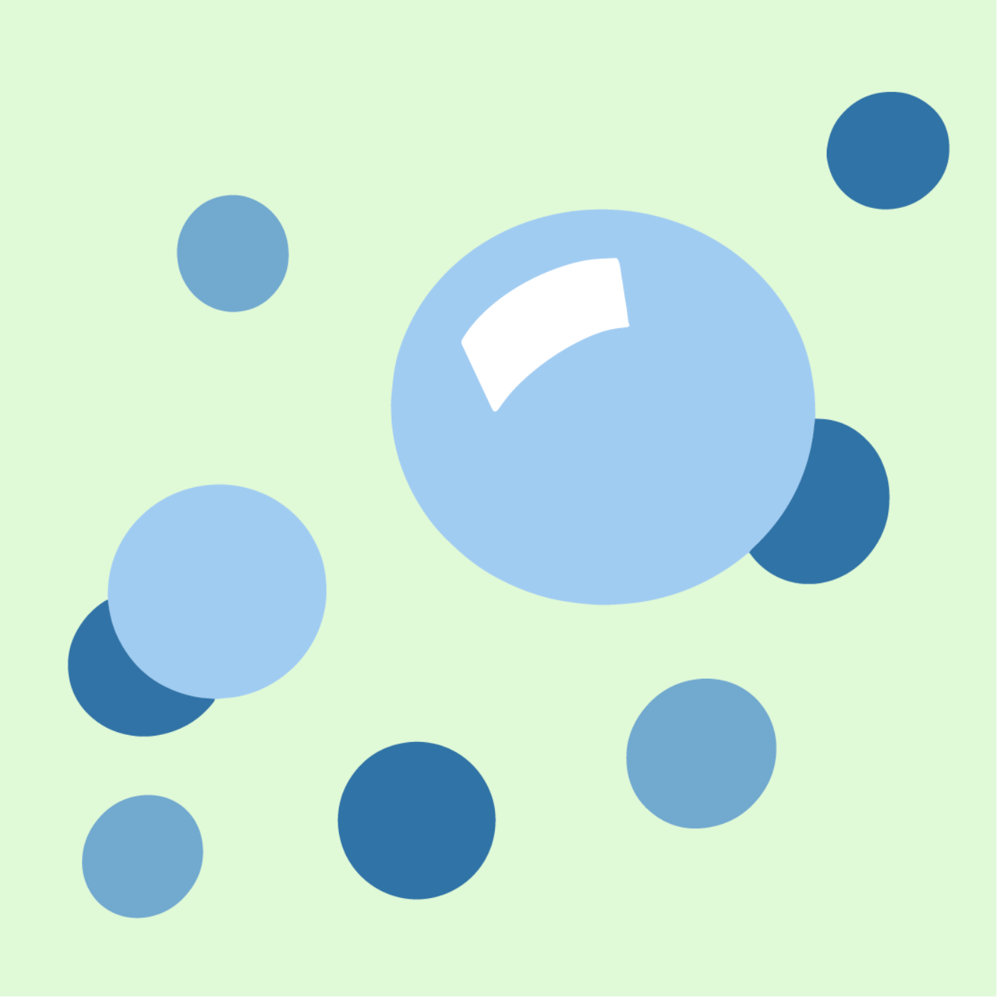 Bubbles par Julie Bruyère — motif de carreau de ciment