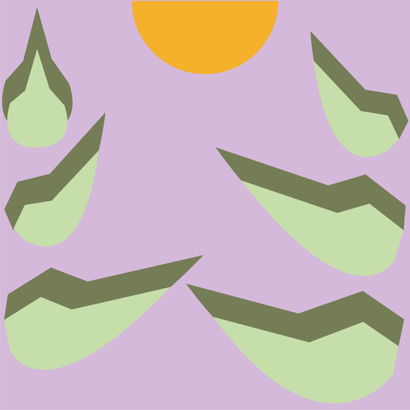 Souvenir Tropical par Clara Jordan — motif de carreau de ciment