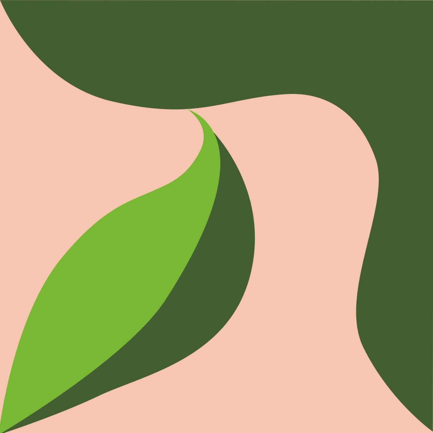 Feuille par SANDRINE WAUQUIER — motif de carreau de ciment
