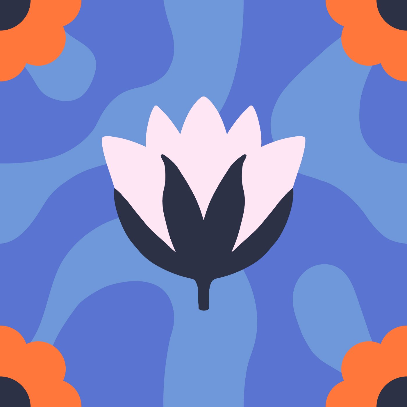 Lotus power par Noa Bianchi — motif de carreau de ciment
