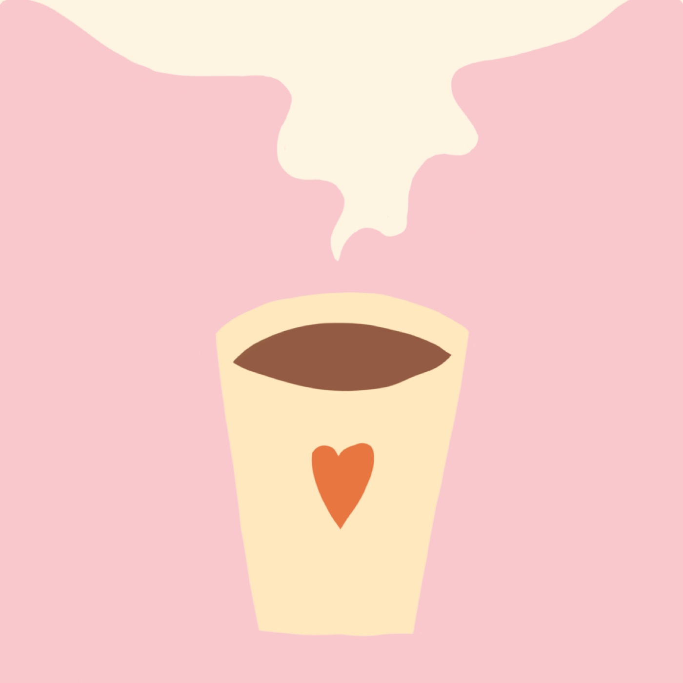 Café chéri par Mélanie Dehez — motif de carreau de ciment