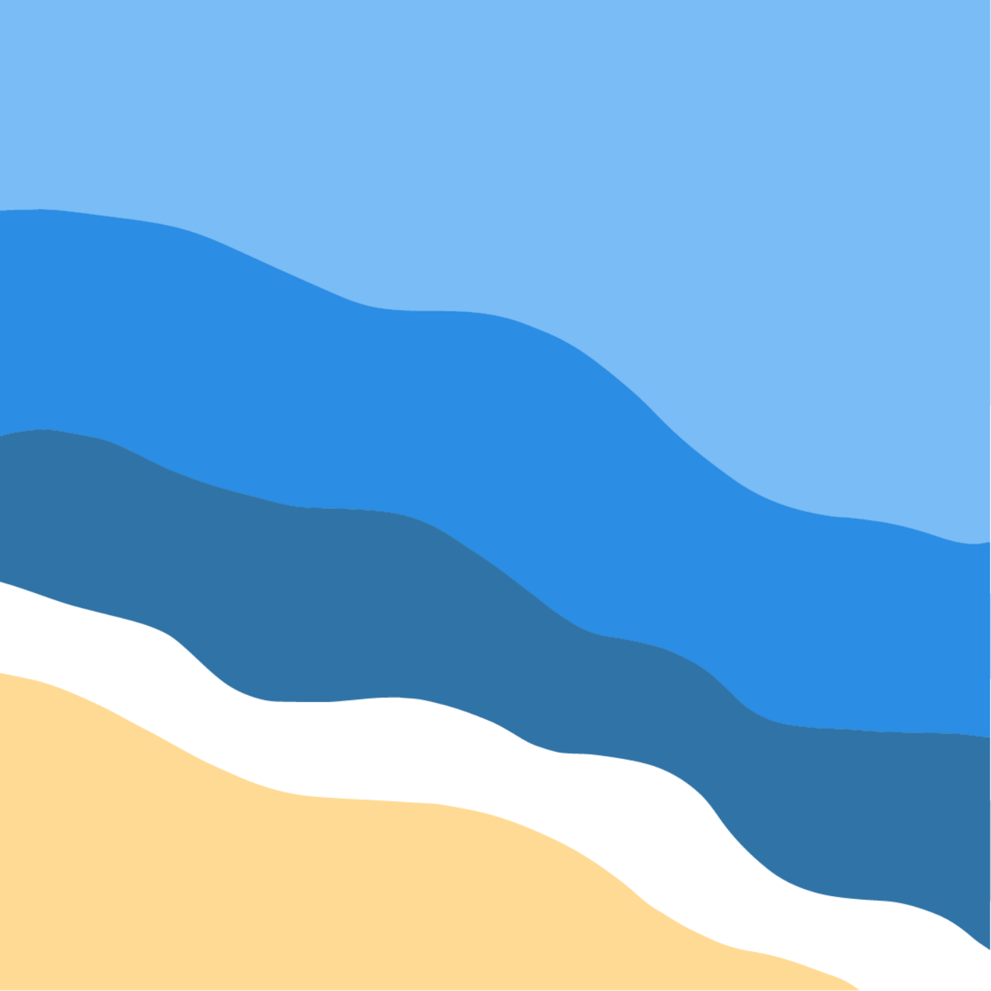 Beach par Julie Bruyère — motif de carreau de ciment