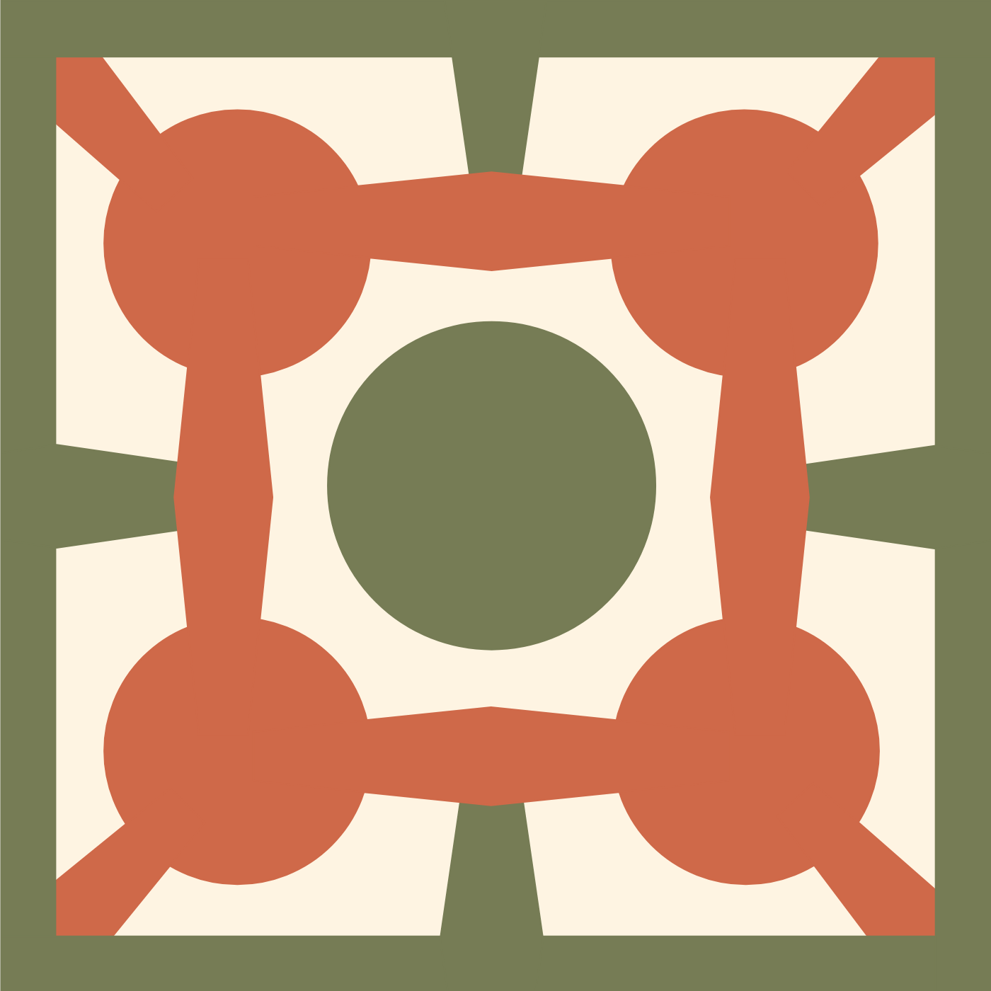 TORZA par Loula Malthiery-Gómez — motif de carreau de ciment