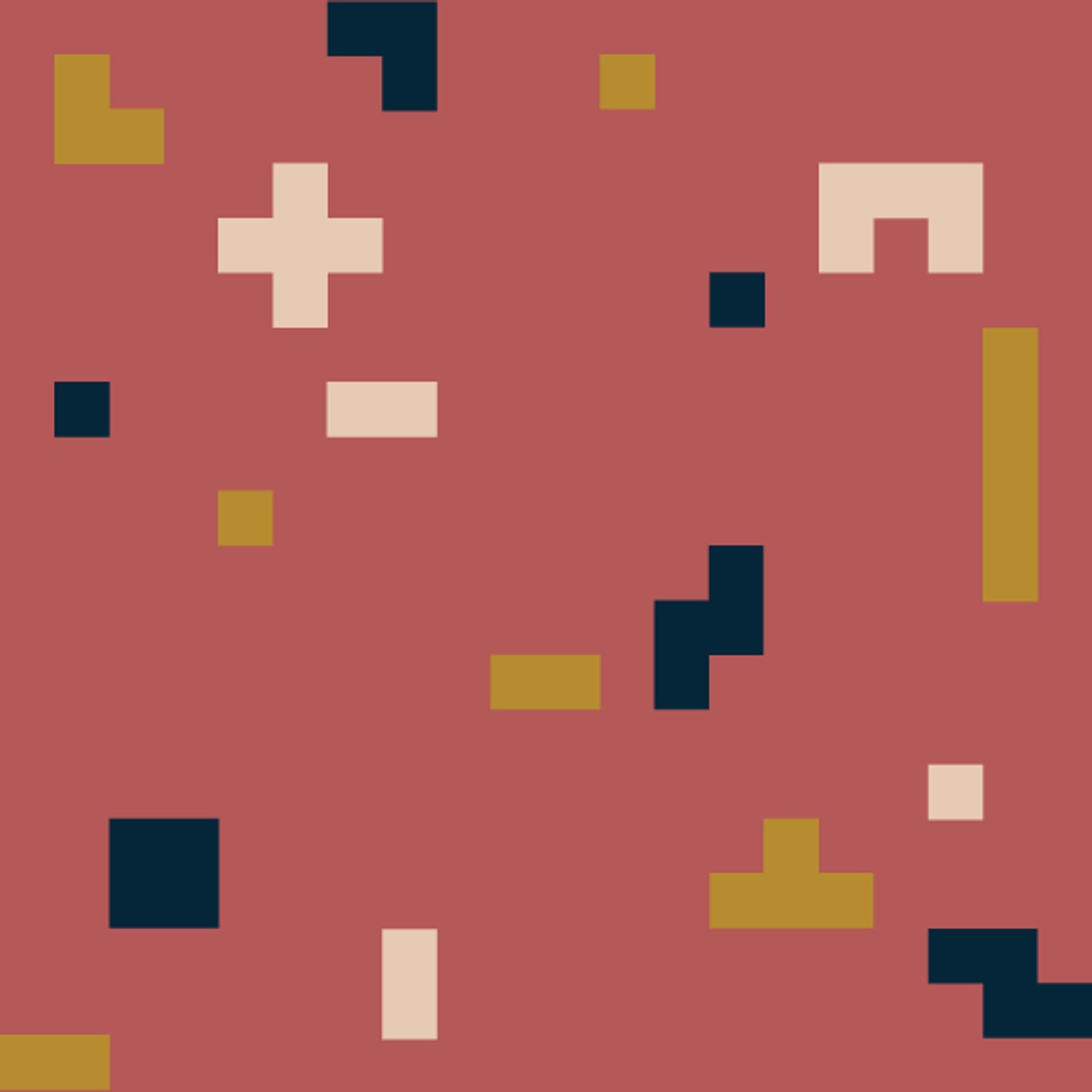 Tetris par Julia Grandvuillemin — motif de carreau de ciment