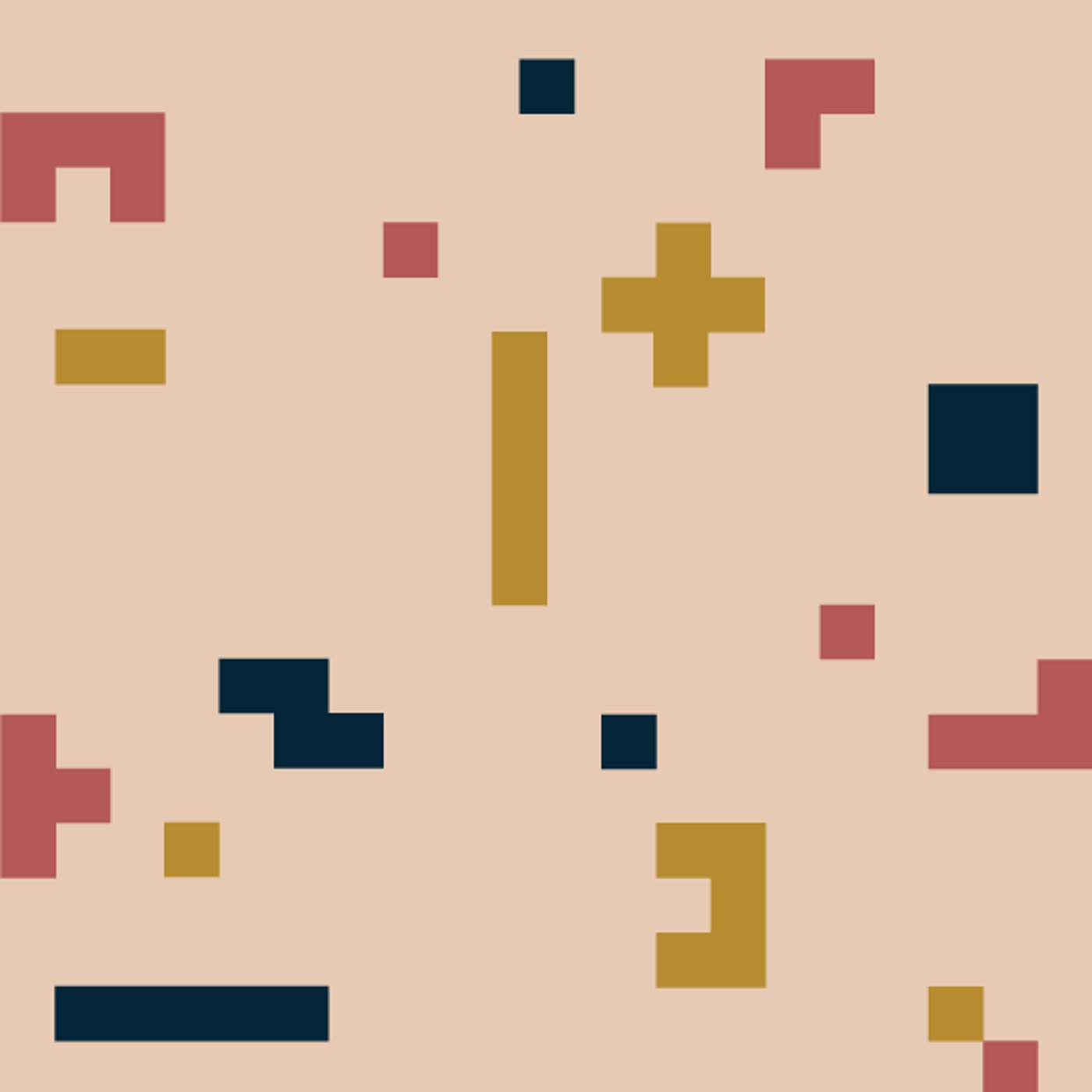 Tetris par Julia Grandvuillemin — motif de carreau de ciment