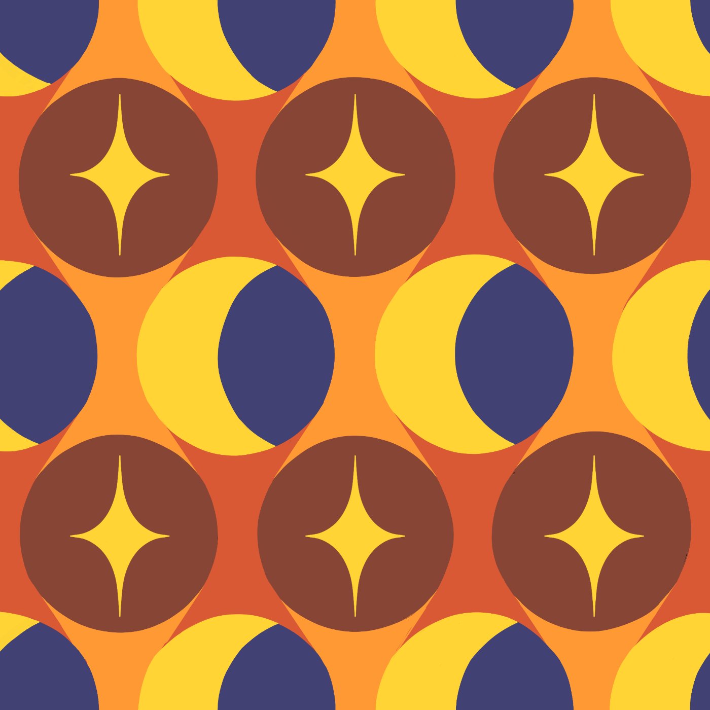 Céleste par Lise Merlaud — motif de carreau de ciment