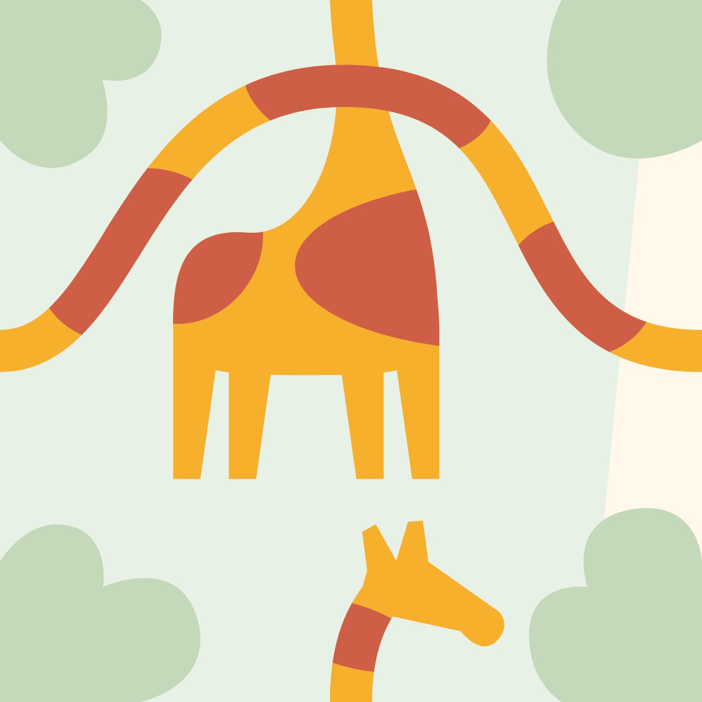 giraafe par yaël _ — motif de carreau de ciment