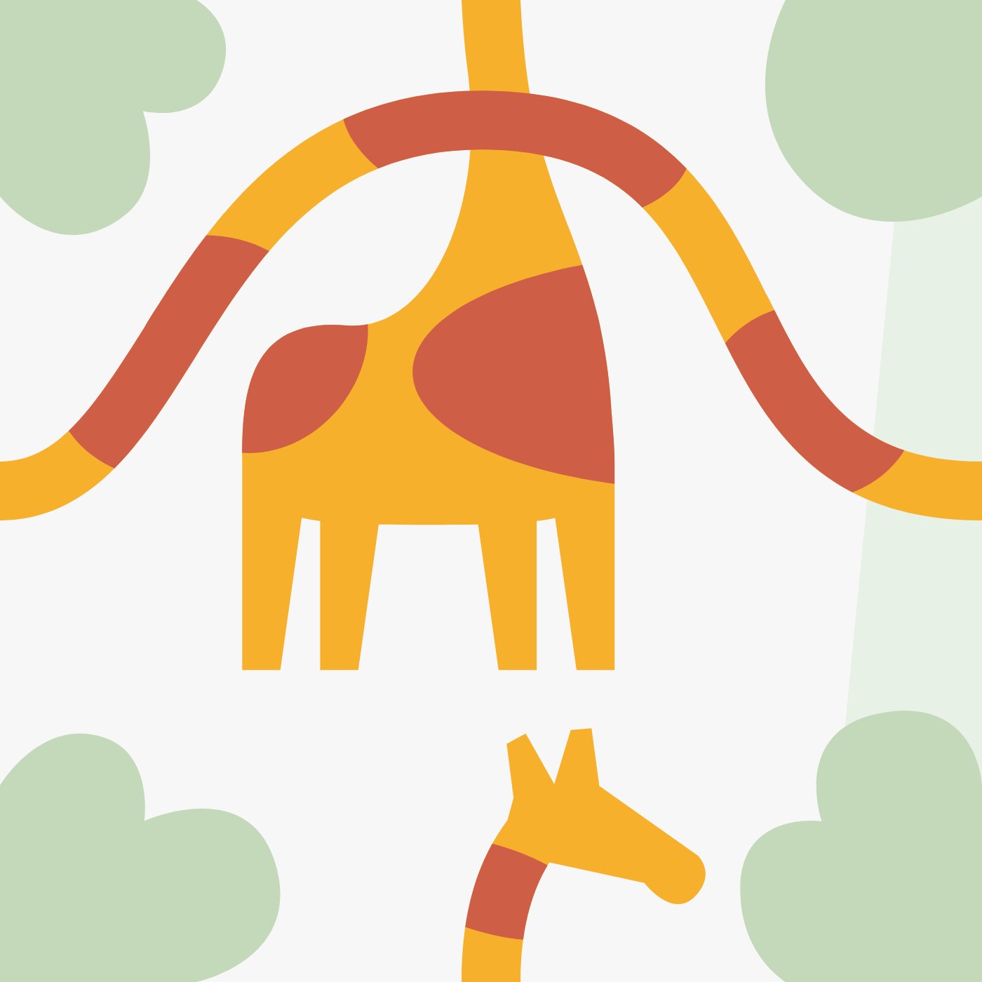 girafe par yaël _ — motif de carreau de ciment