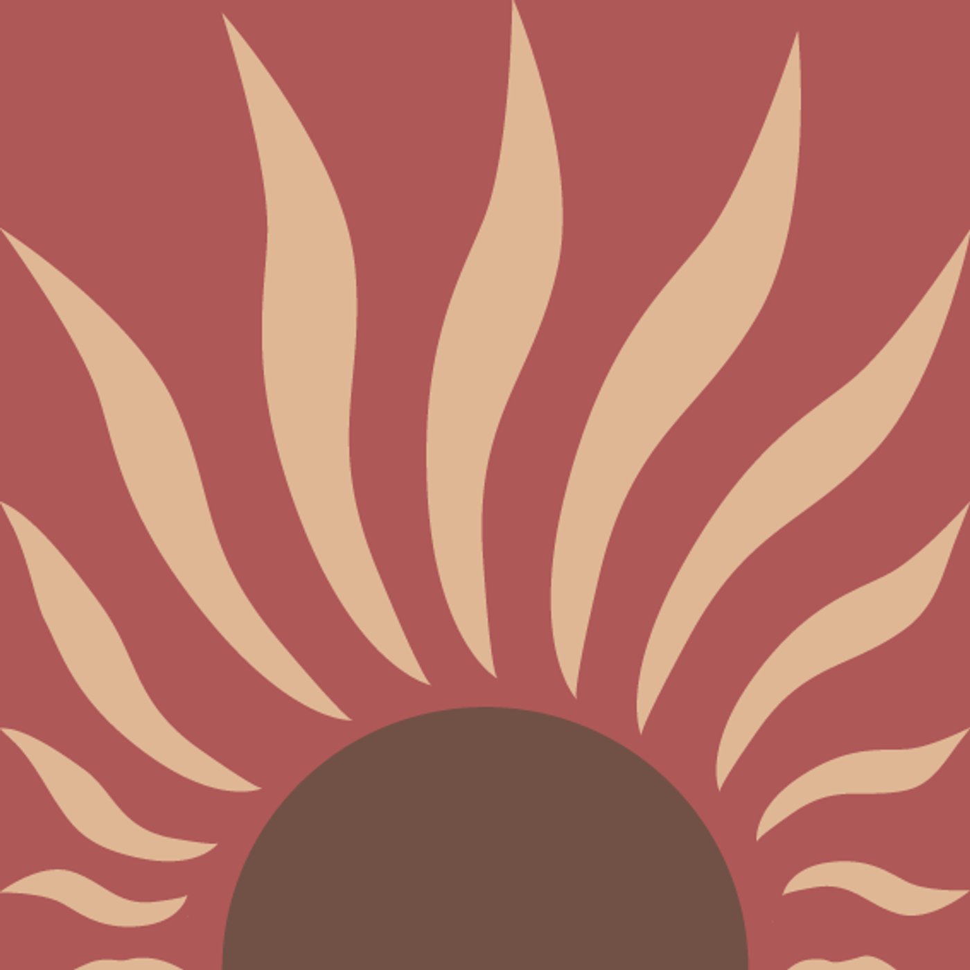 Sunset par Mathilde Gullaud — motif de carreau de ciment
