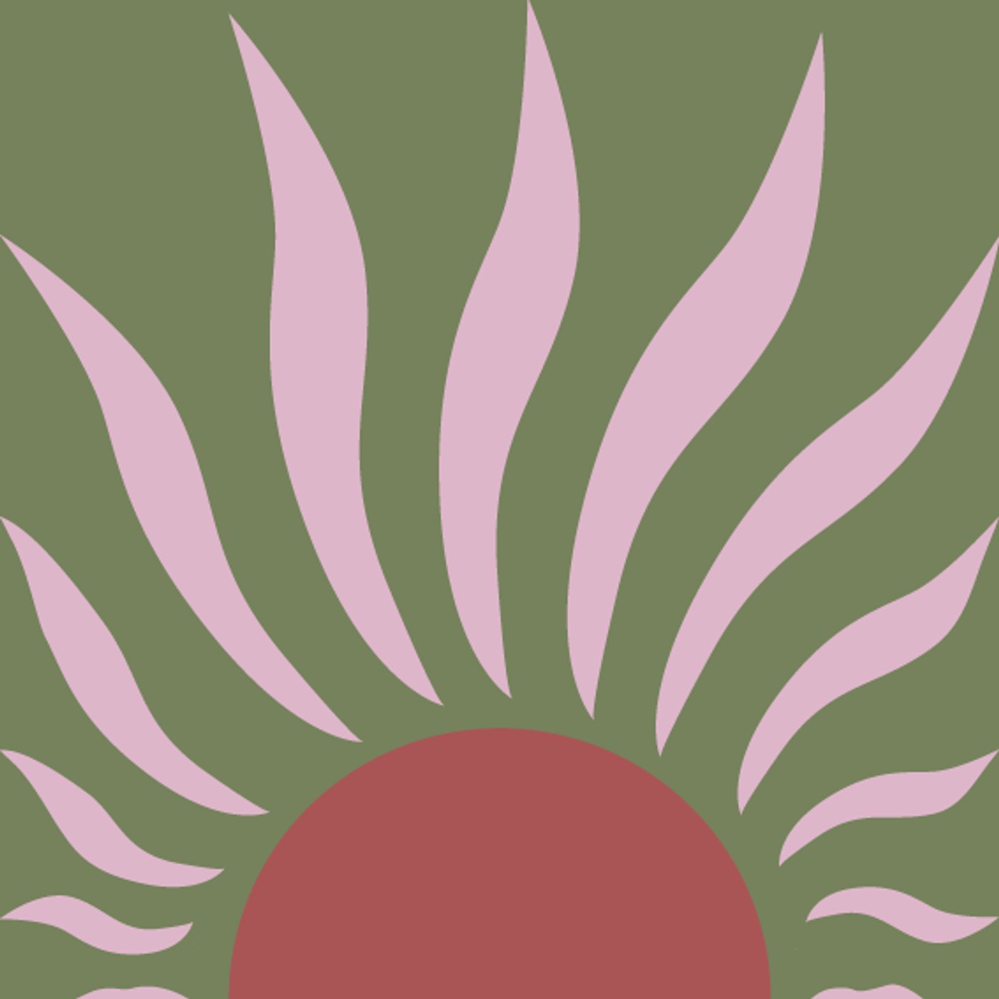 Sunset par Mathilde Gullaud — motif de carreau de ciment