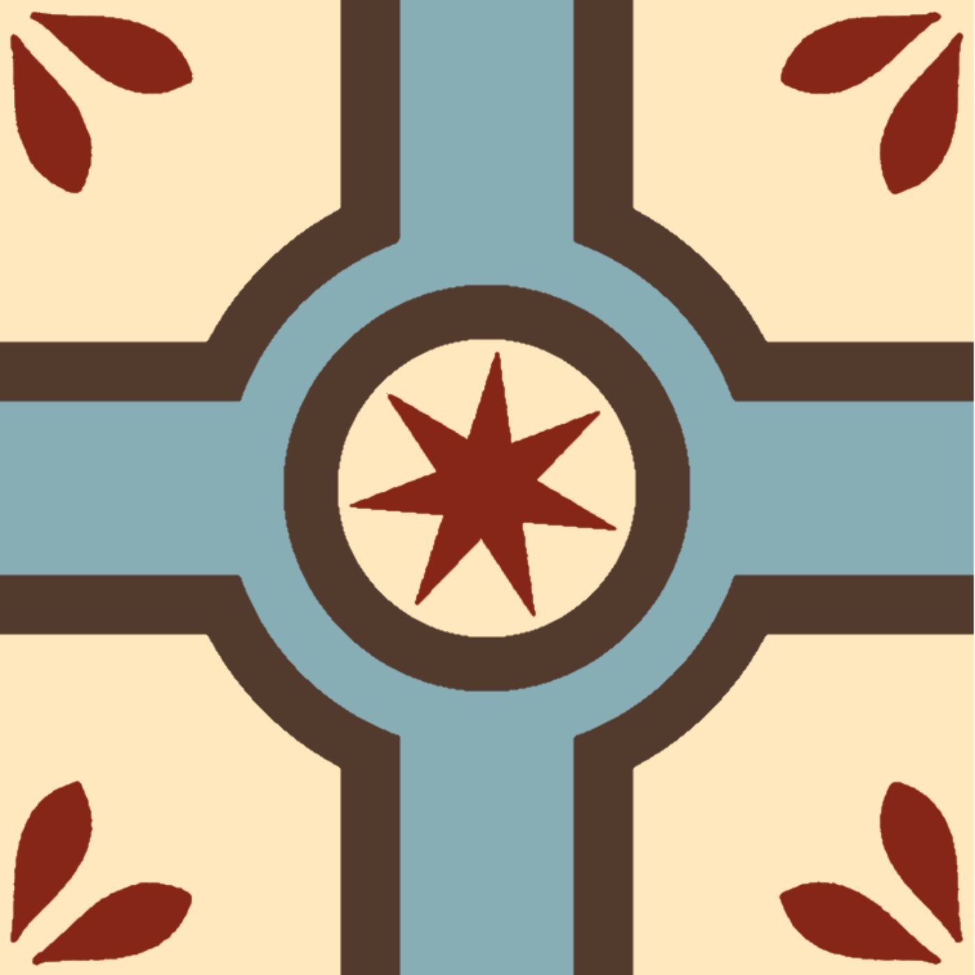 Etoiléatoire par Eliot Maquin — motif de carreau de ciment