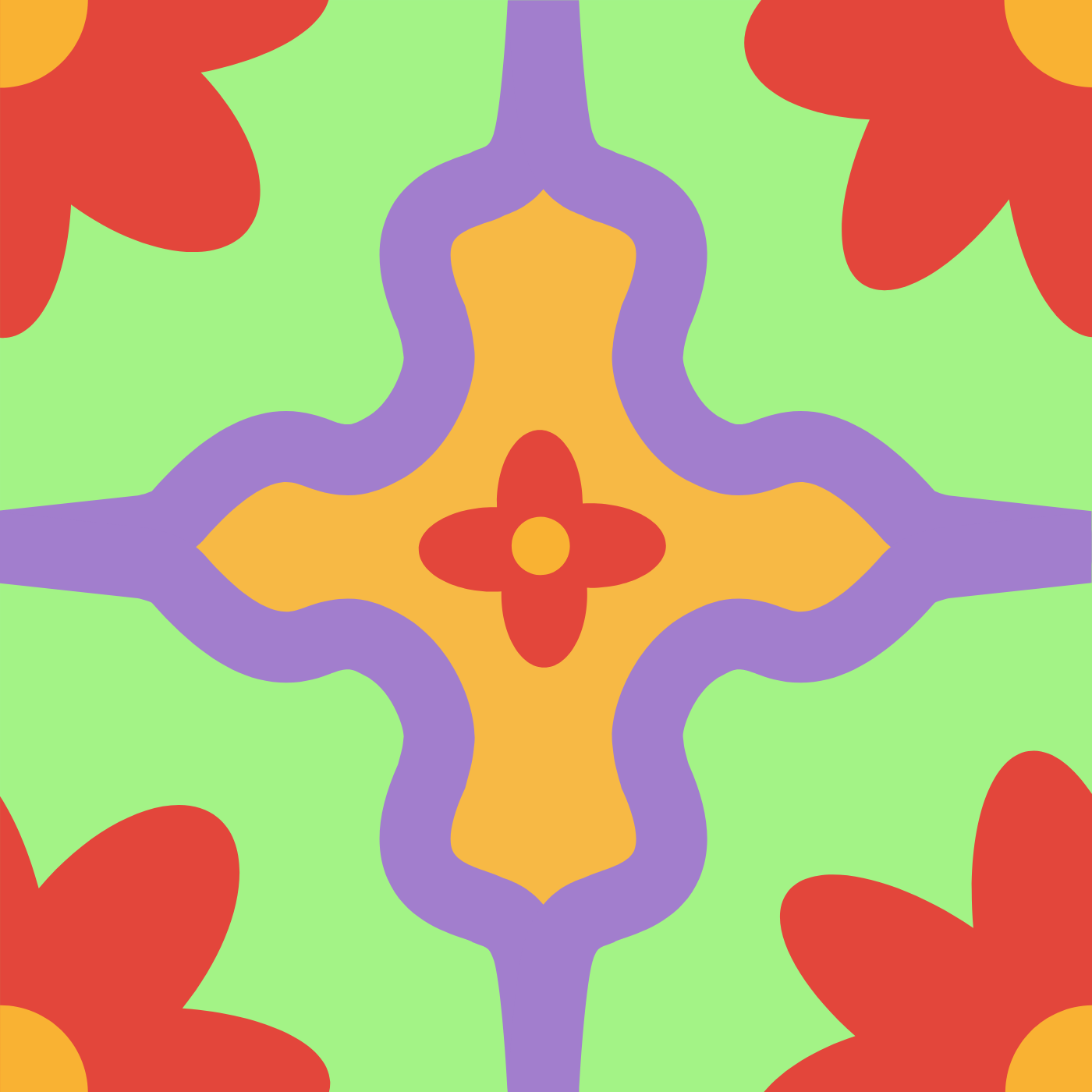 Primavera par Chloé GANZEL — motif de carreau de ciment