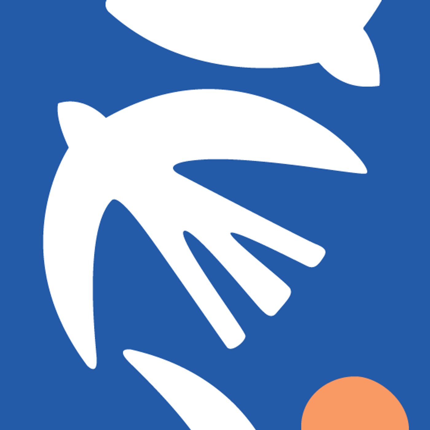 Hirondelles Majorelle par Julia Grandvuillemin — motif de carreau de ciment