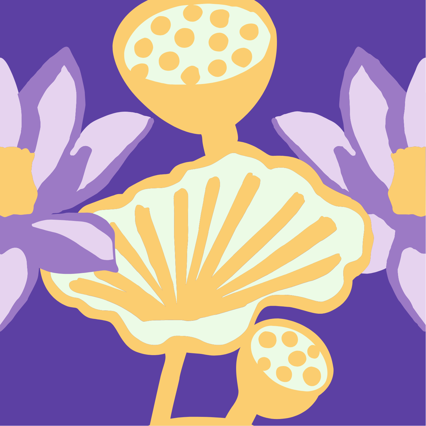 jaipur lotus par Geraldine proust — motif de carreau de ciment