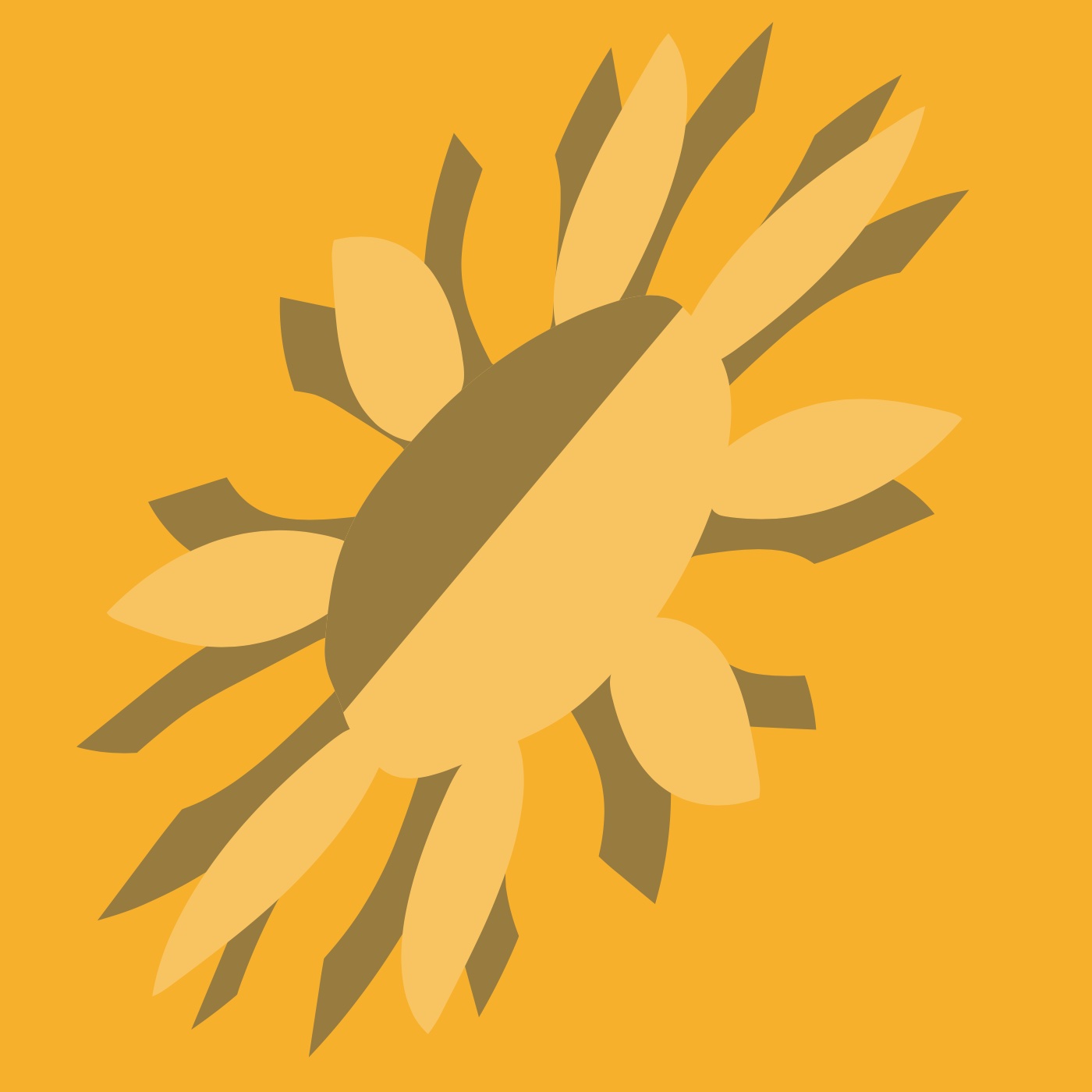 Tournesol par Elora Landwerlin — motif de carreau de ciment