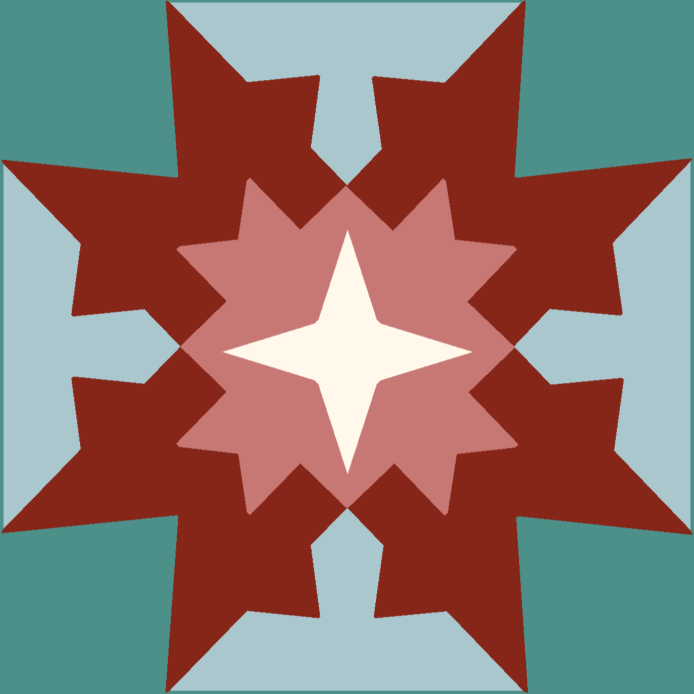 -M- par Christelle JARD — motif de carreau de ciment