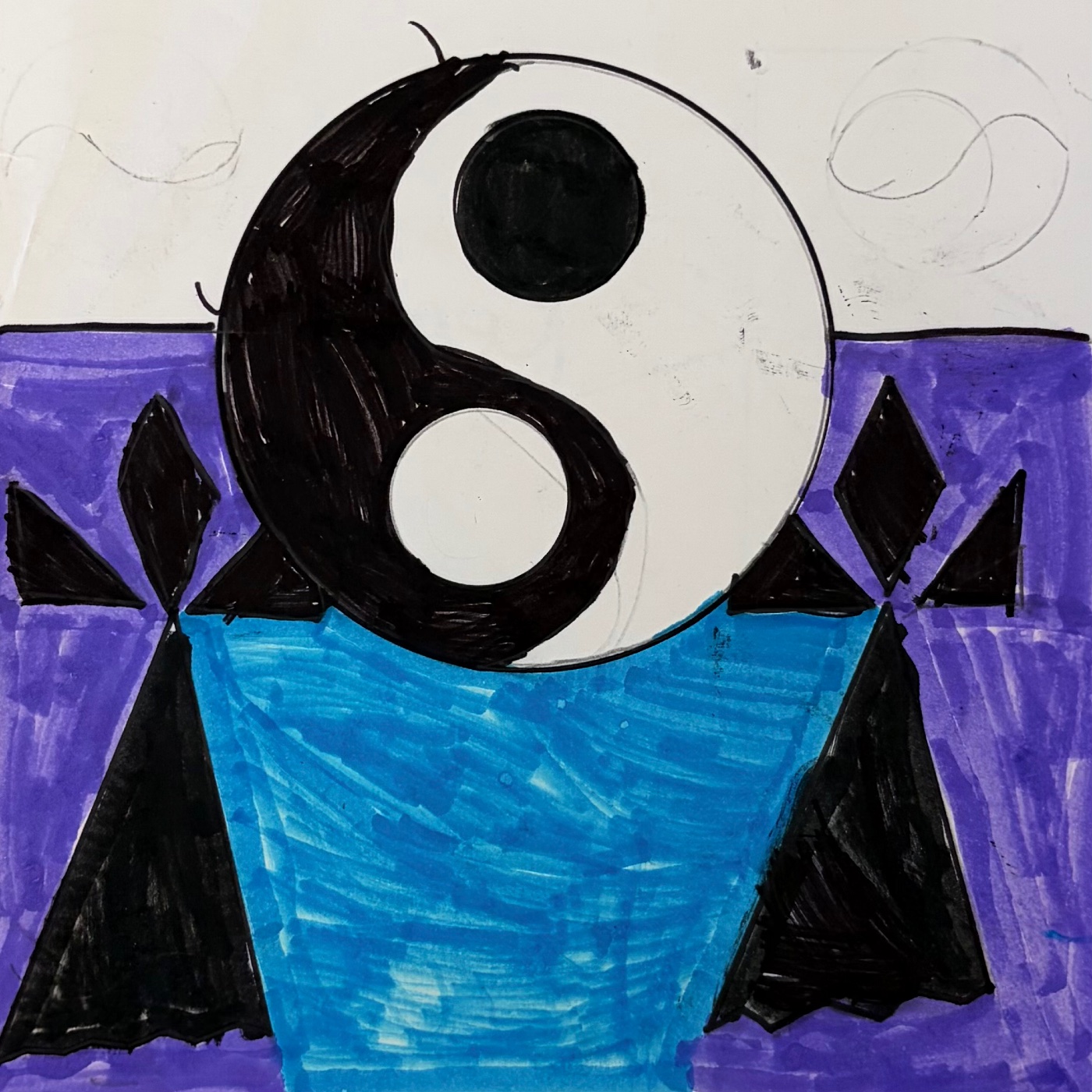Classe de CE-CM bilingue breton par Marine BOUYER — motif de carreau de ciment