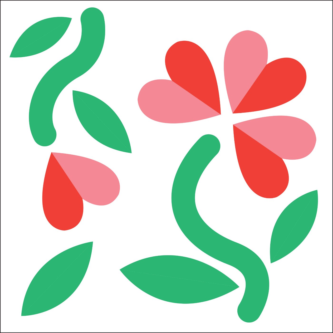 flower of love par gwendoline clossais — motif de carreau de ciment