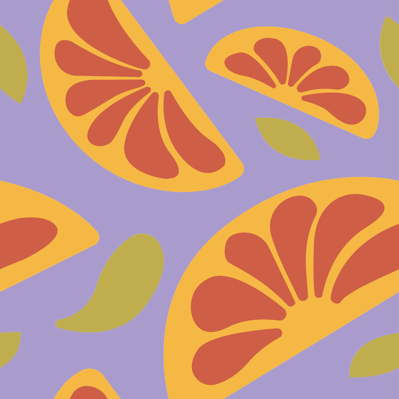 Agrumes d'été par margot chatel — motif de carreau de ciment