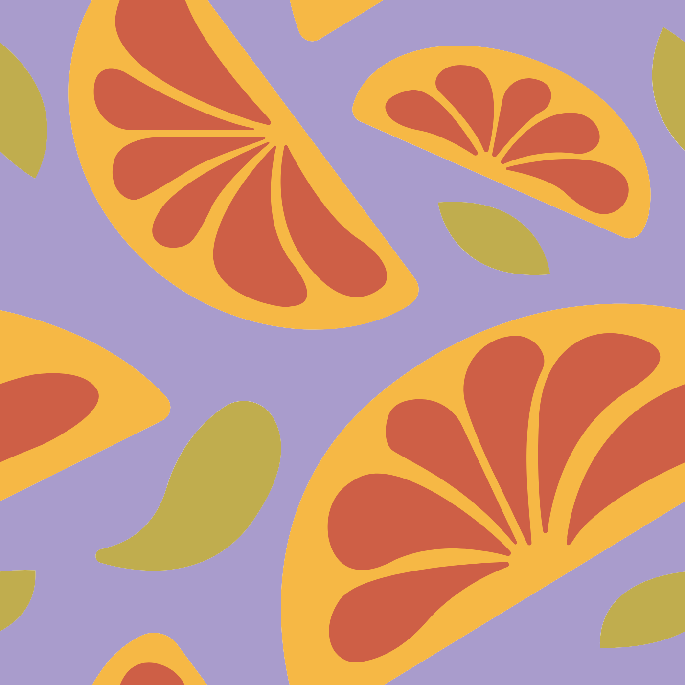 Agrumes d'été par margot chatel — motif de carreau de ciment