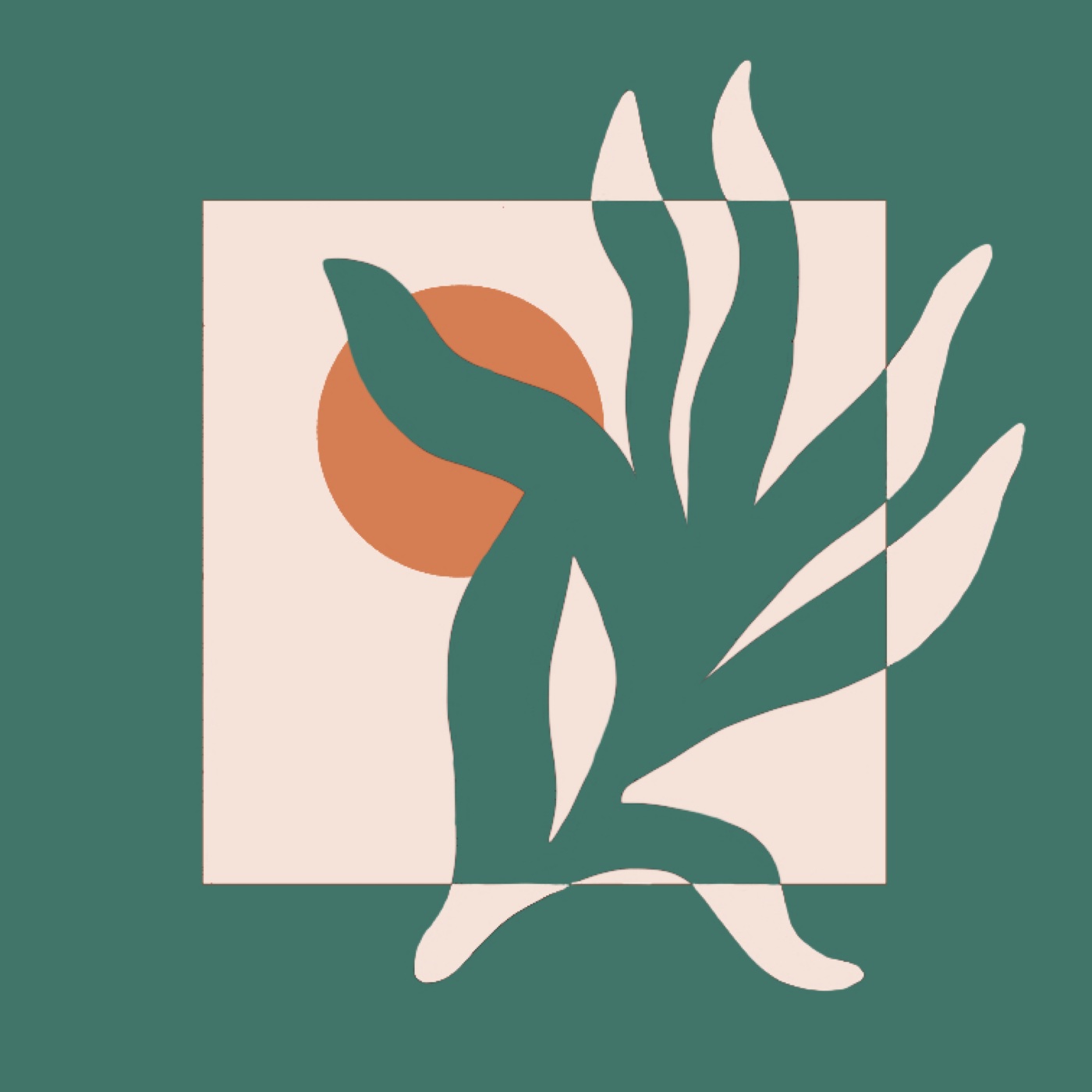 Contrastes en mer par Maelys Le Breton — motif de carreau de ciment