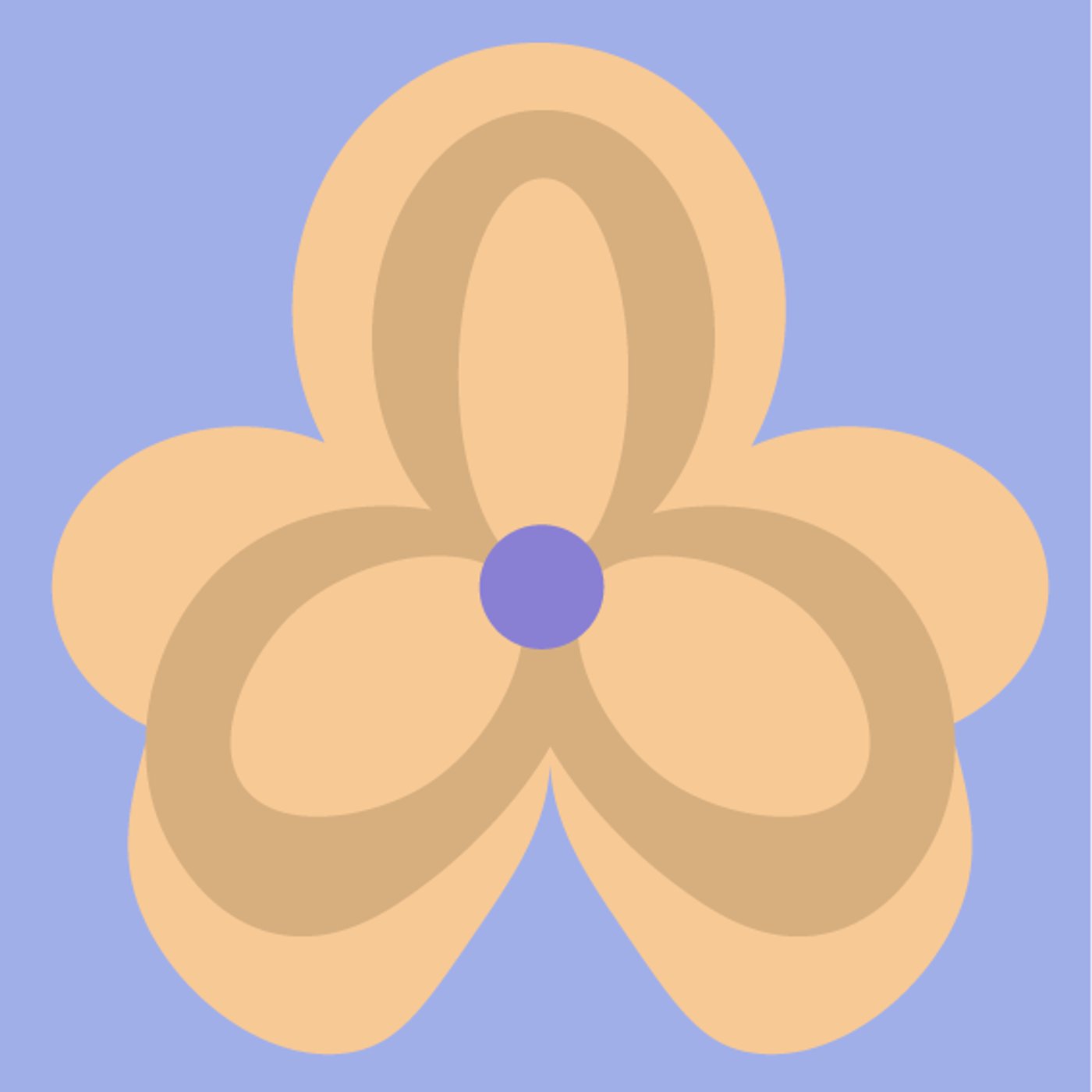 Parterre de pensées par Loli Jacob — motif de carreau de ciment